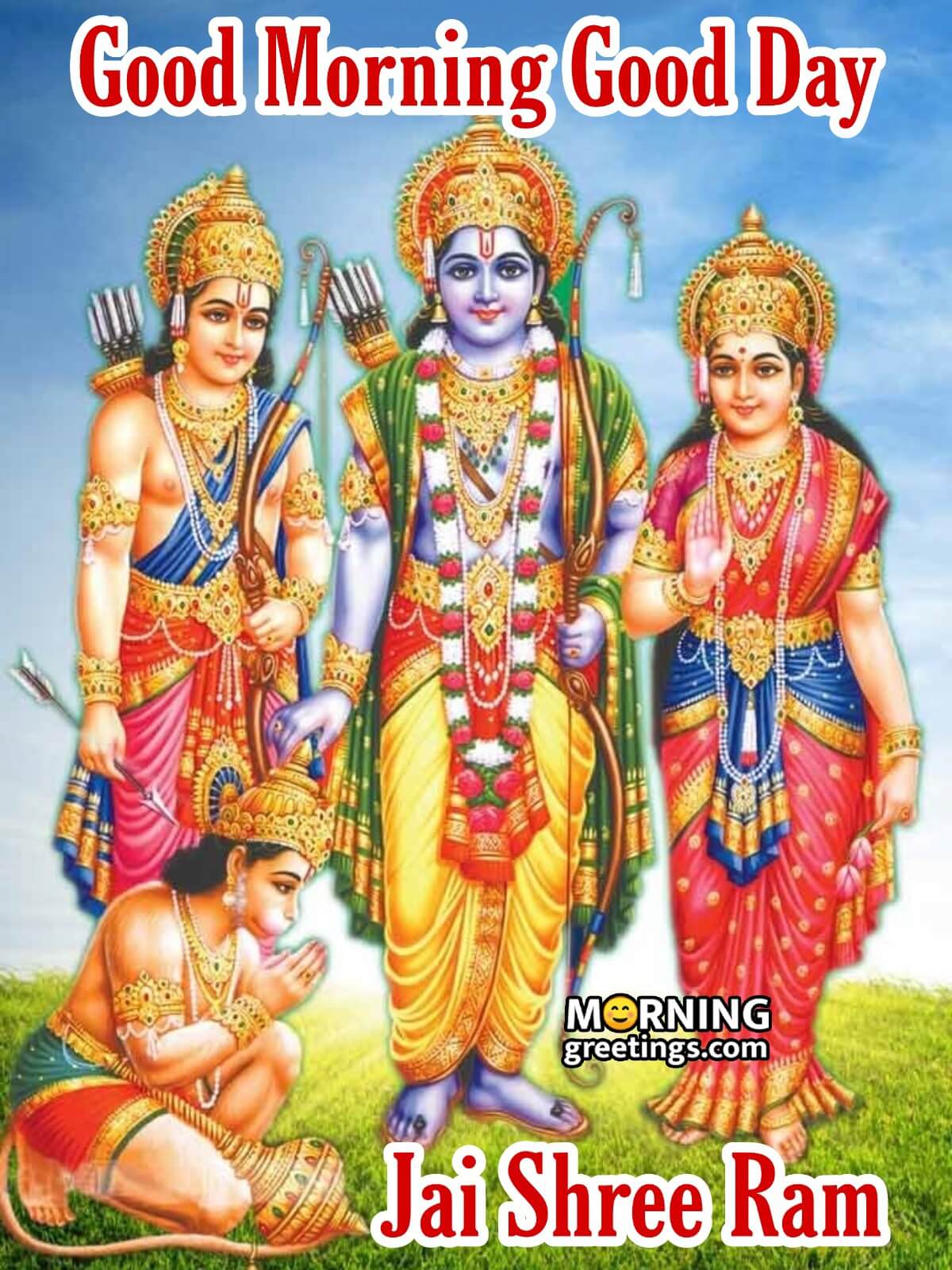 1200x1600 Good Morning Shree Ram Image Greetings