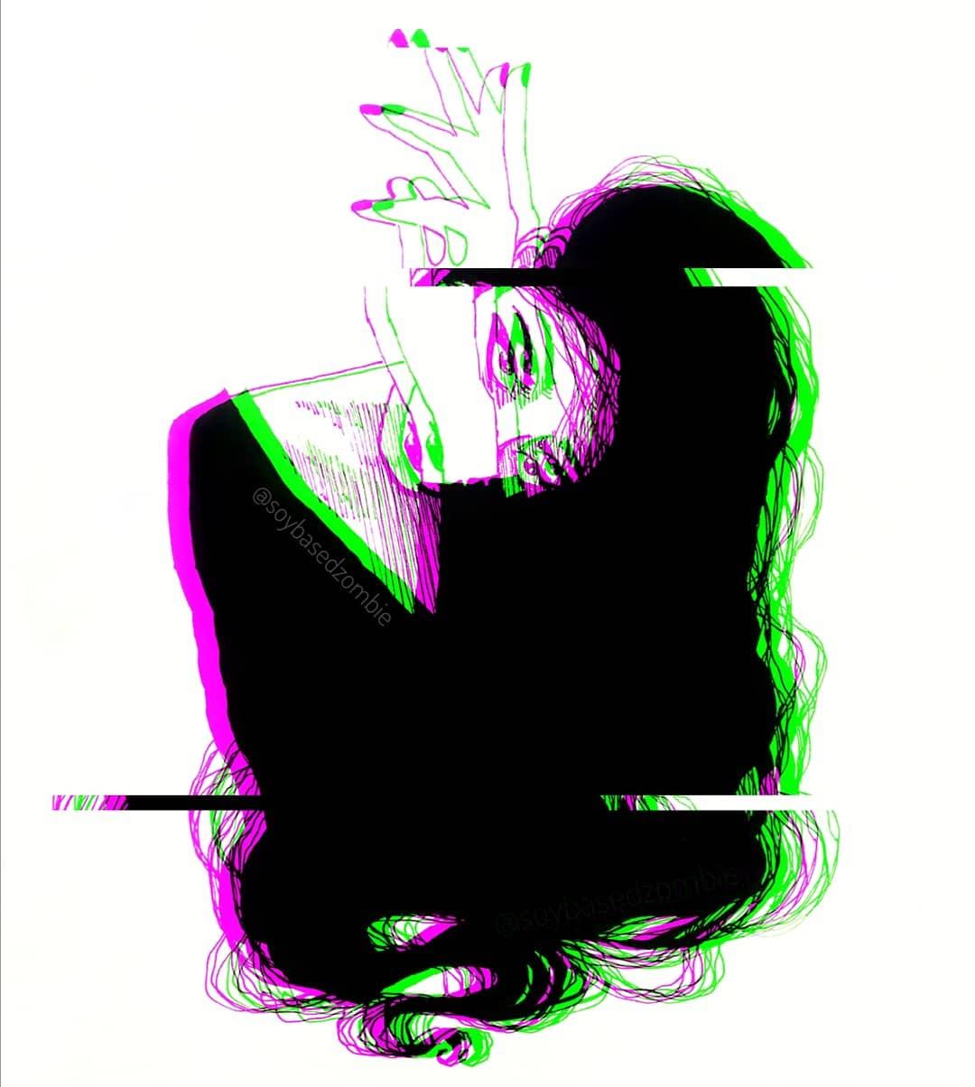1080x1204 glitchaesthetic - что это за тренд, смотреть фотки и хэштеги