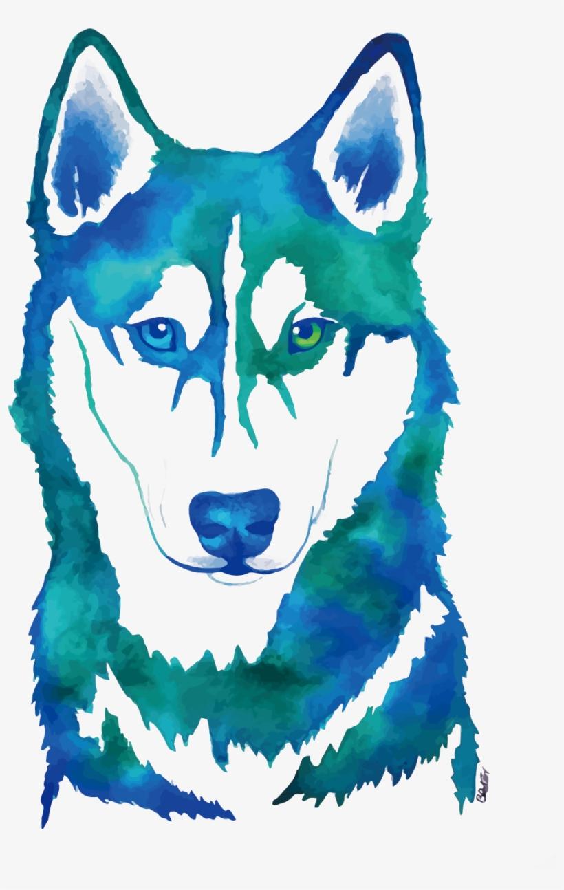 820x1294 Siberian Husky Watercolor Painting Canidae Husky Wallpaper iPhone Transparent PNG Download