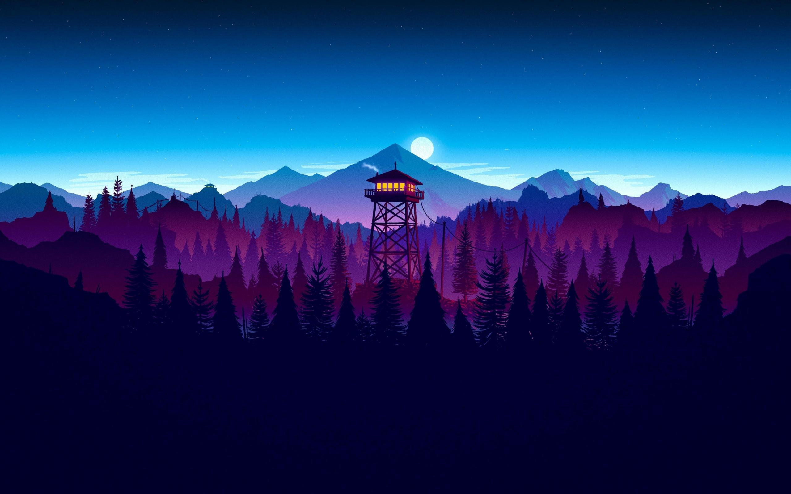 2560x1600 Download firewatch, video game, sunset, artwork 2560x1600 wallpaper, dual wide 16:10 2560x1600 HD image, background, 104