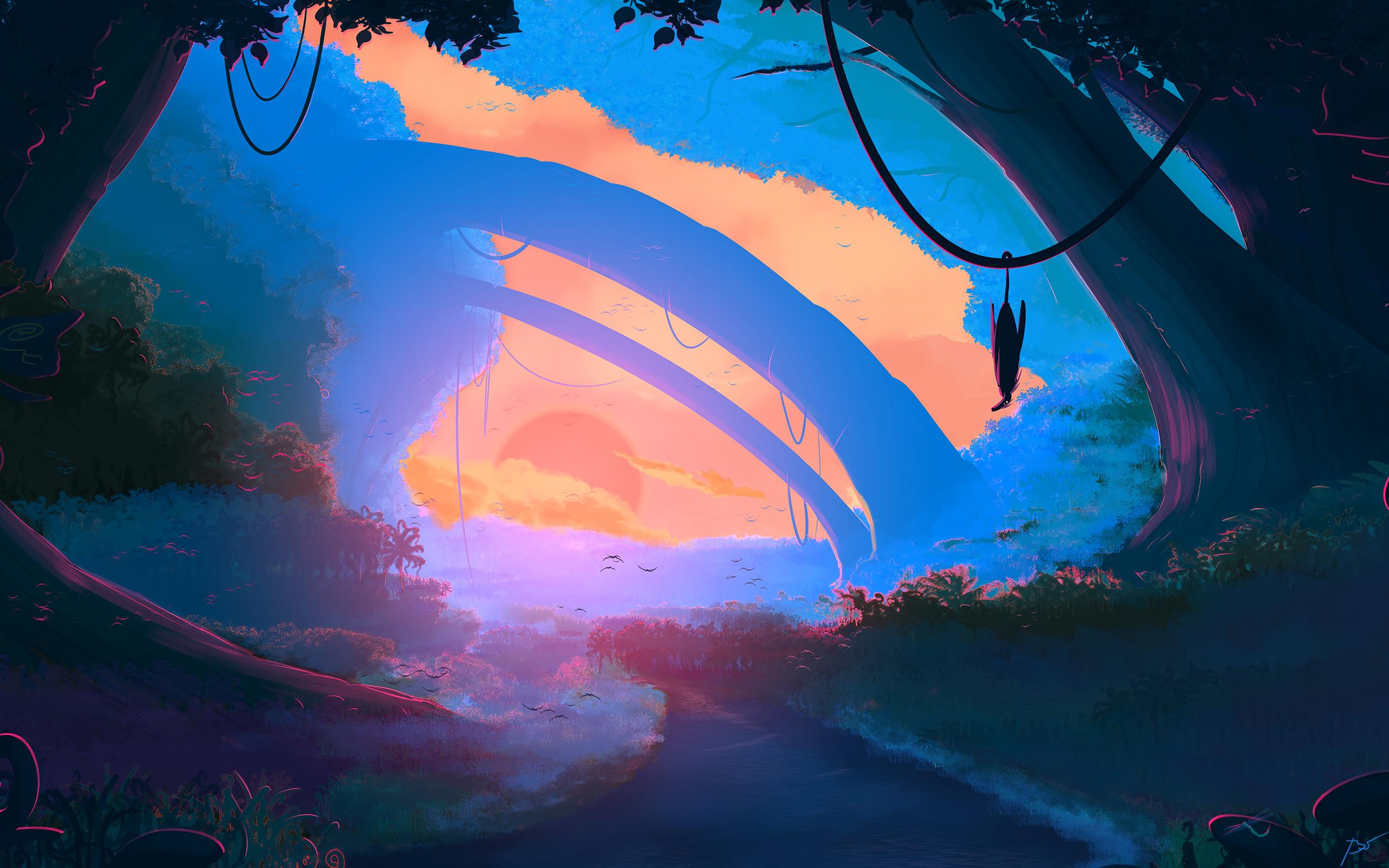 2560x1600 Artistic Landscape HD Wallpaper