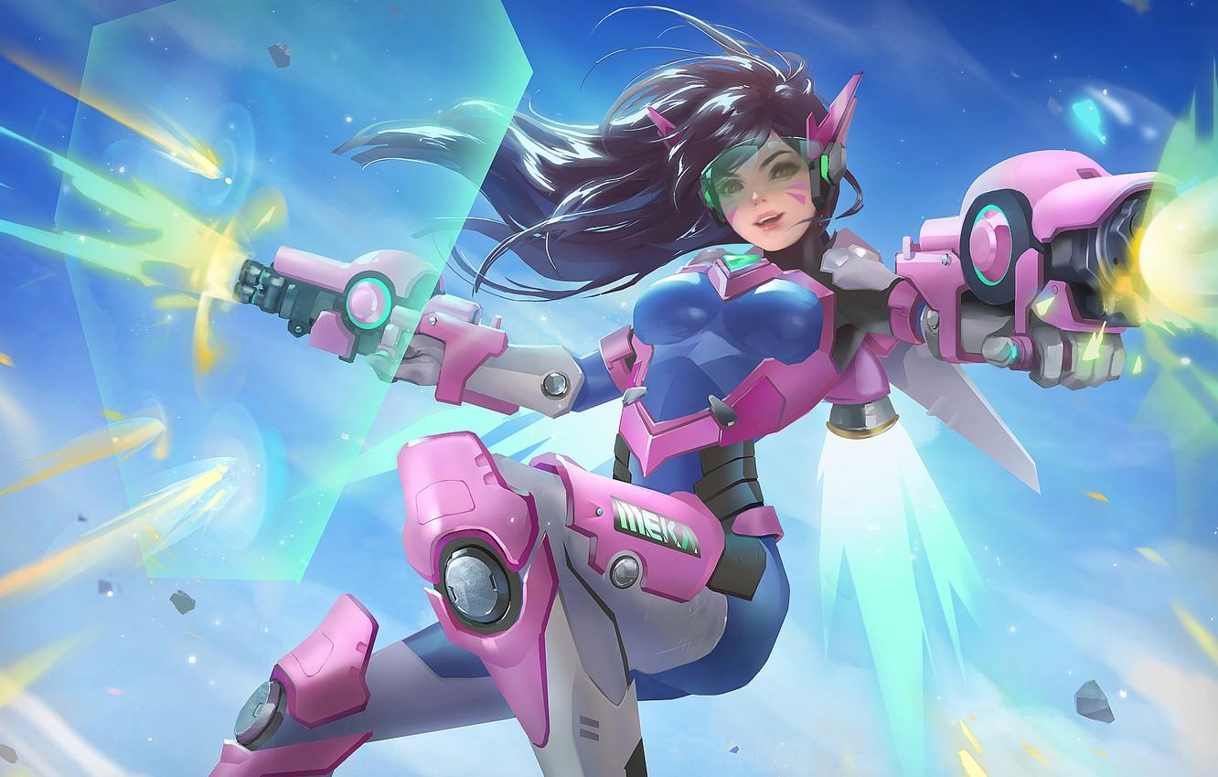 1332x850 Wallpaper Girl, Overwatch, Overwatch.Va image for desktop, section игры