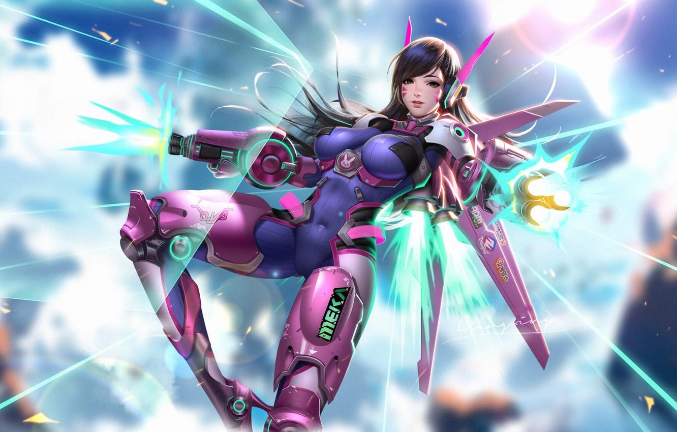 Wallpaper girl, game, pretty, brunette, agent, bishojo, seifuku, Overwatch  for mobile and desktop, section игры, resolution 2447x1429 - download