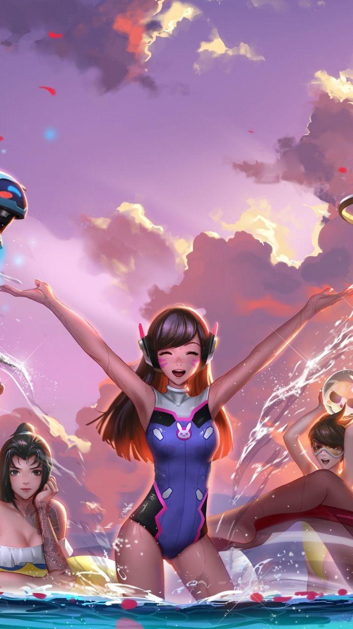 720x1280 Overwatch, Girls, D.Va, Mercy, Mei, Widowmaker, Fun wallpaper. Overwatch wallpaper, Overwatch, Overwatch drawings
