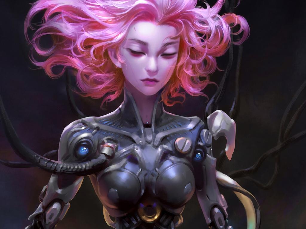 1024x768 Wallpaper 4k Dva Overwatch Cyborg Girl Wallpaper