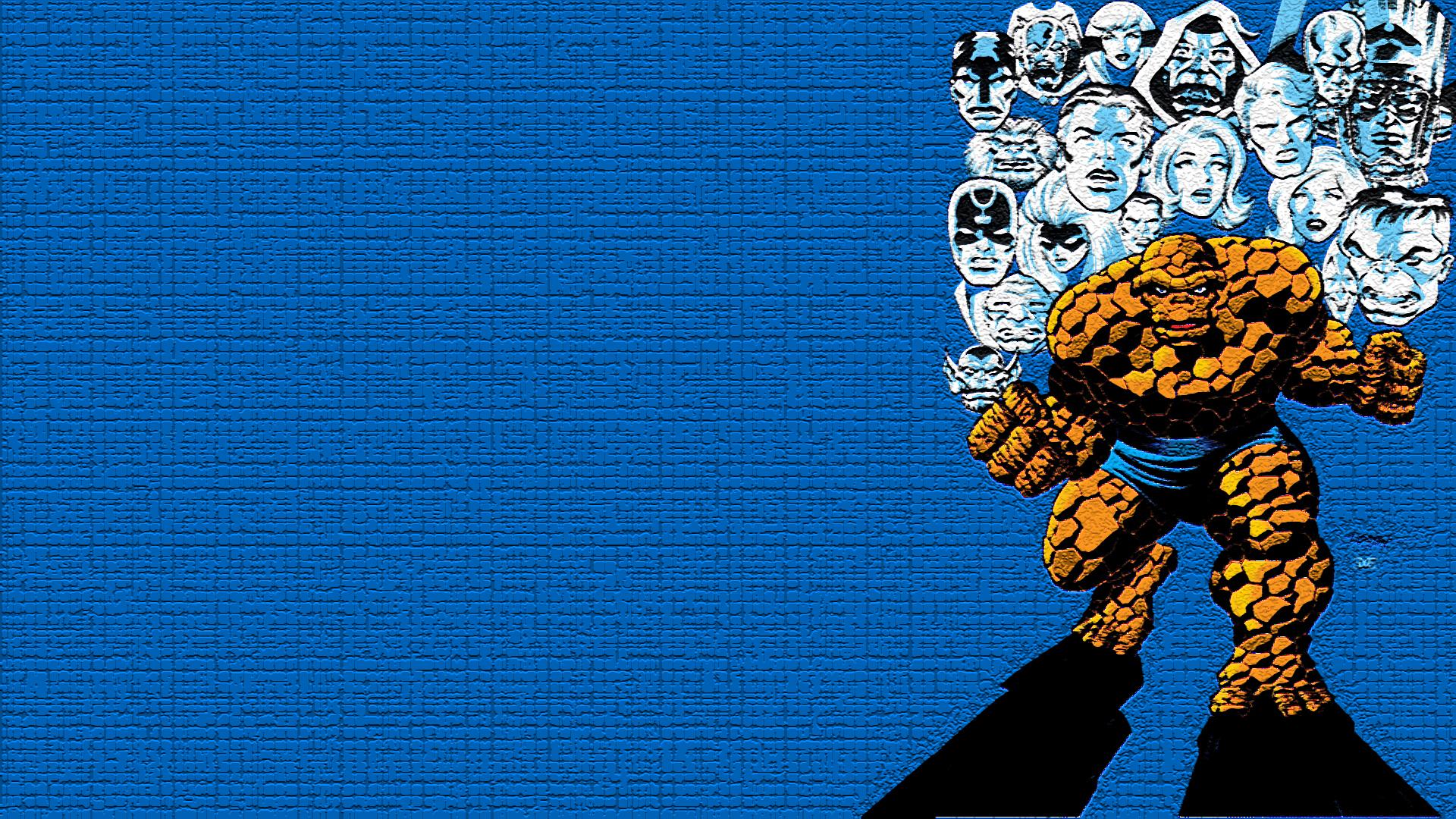 1920x1080 Thing Marvel Comics Reed Richards Doctor Doom Johnny Storm Susan Storm Fantastic Four Ben Gimm Marve Wallpaper:1920x1080