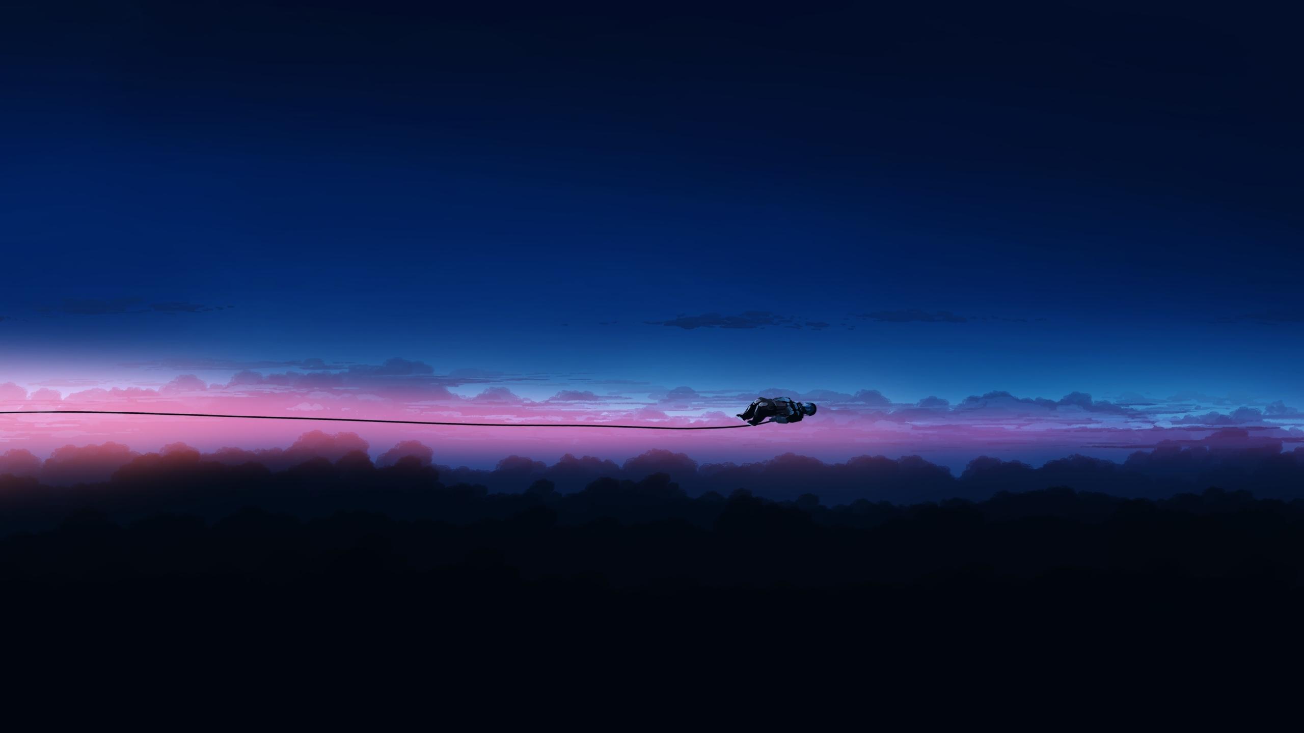 2560x1440 Astronaut Flying in the Space 5K 1440P Resolution Wallpaper, HD Artist 4K Wallpaper, Image, Photo and Background