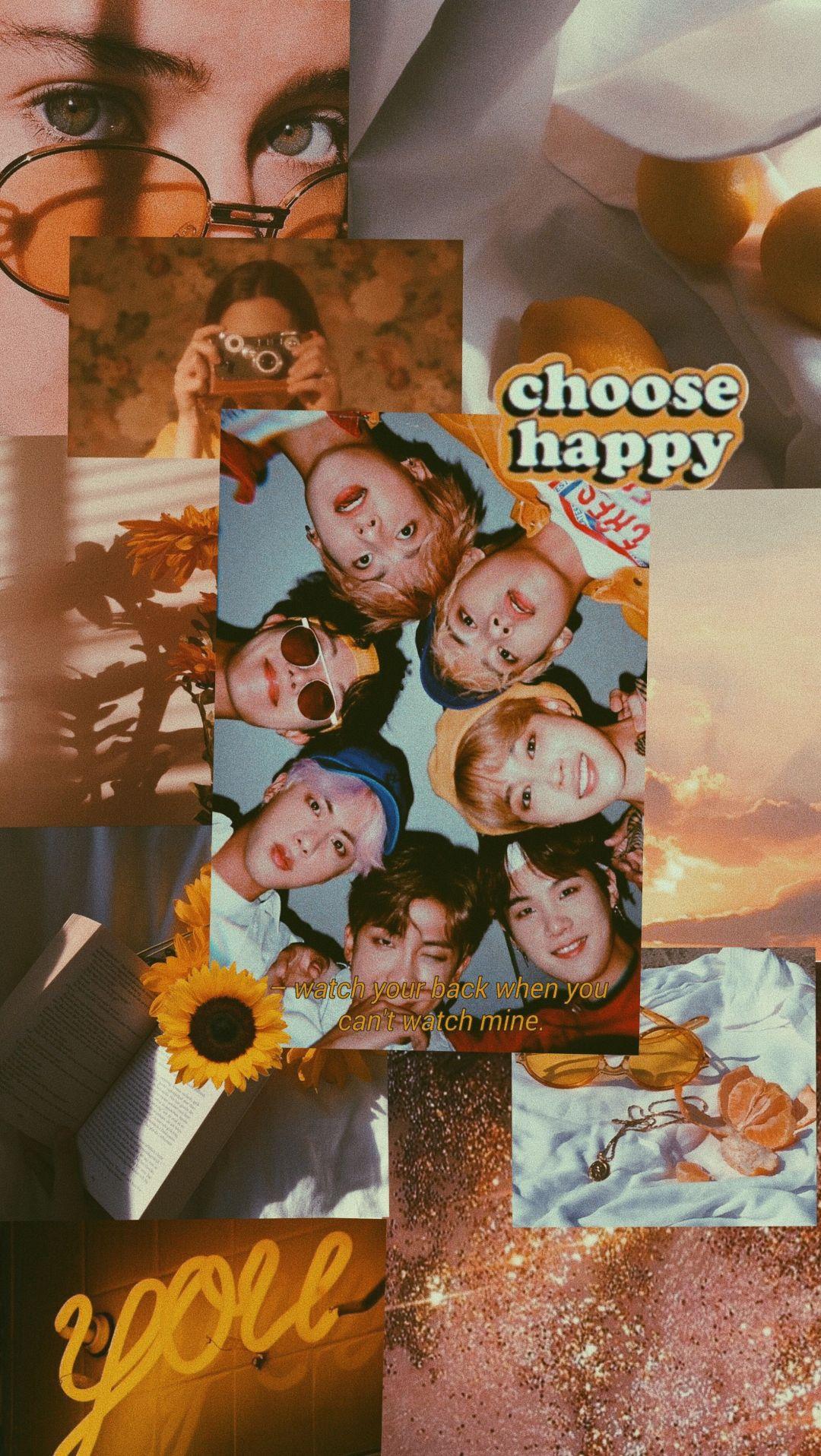 1080x1916 Bts Aesthetic Wallpaper Orange Wallpaper & Background Download