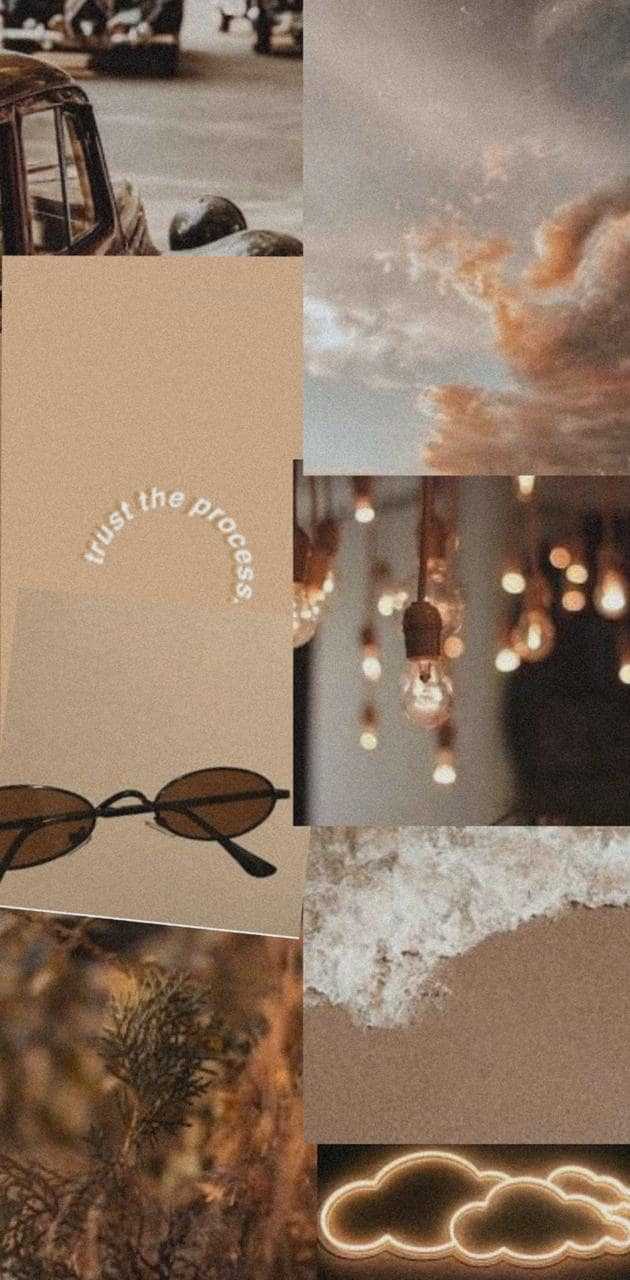 630x1280 Brown Aesthetic Wallpaper