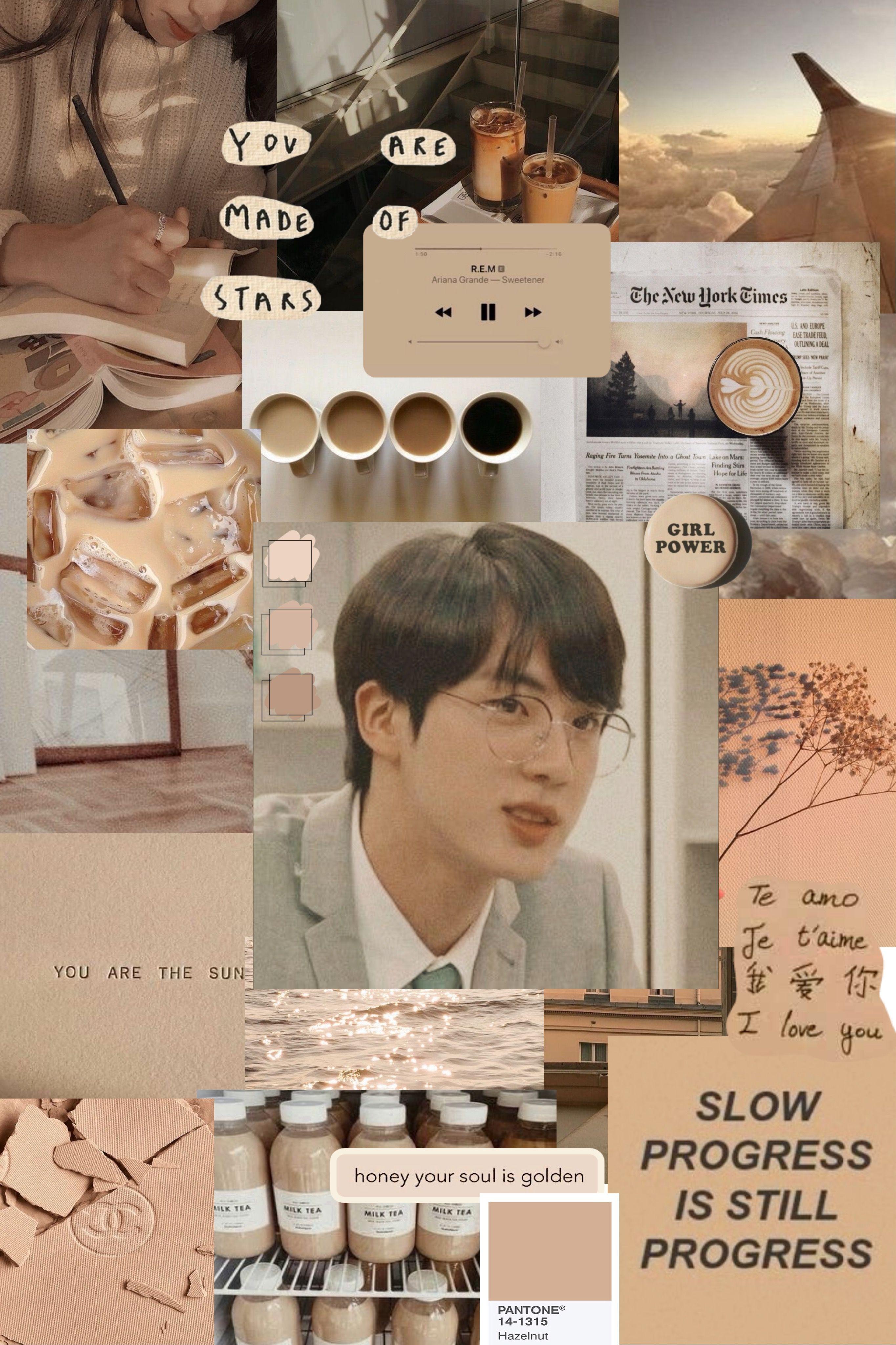 2730x4096 Jin Wallpaper. You are the sun, Bts fans, Beige jin