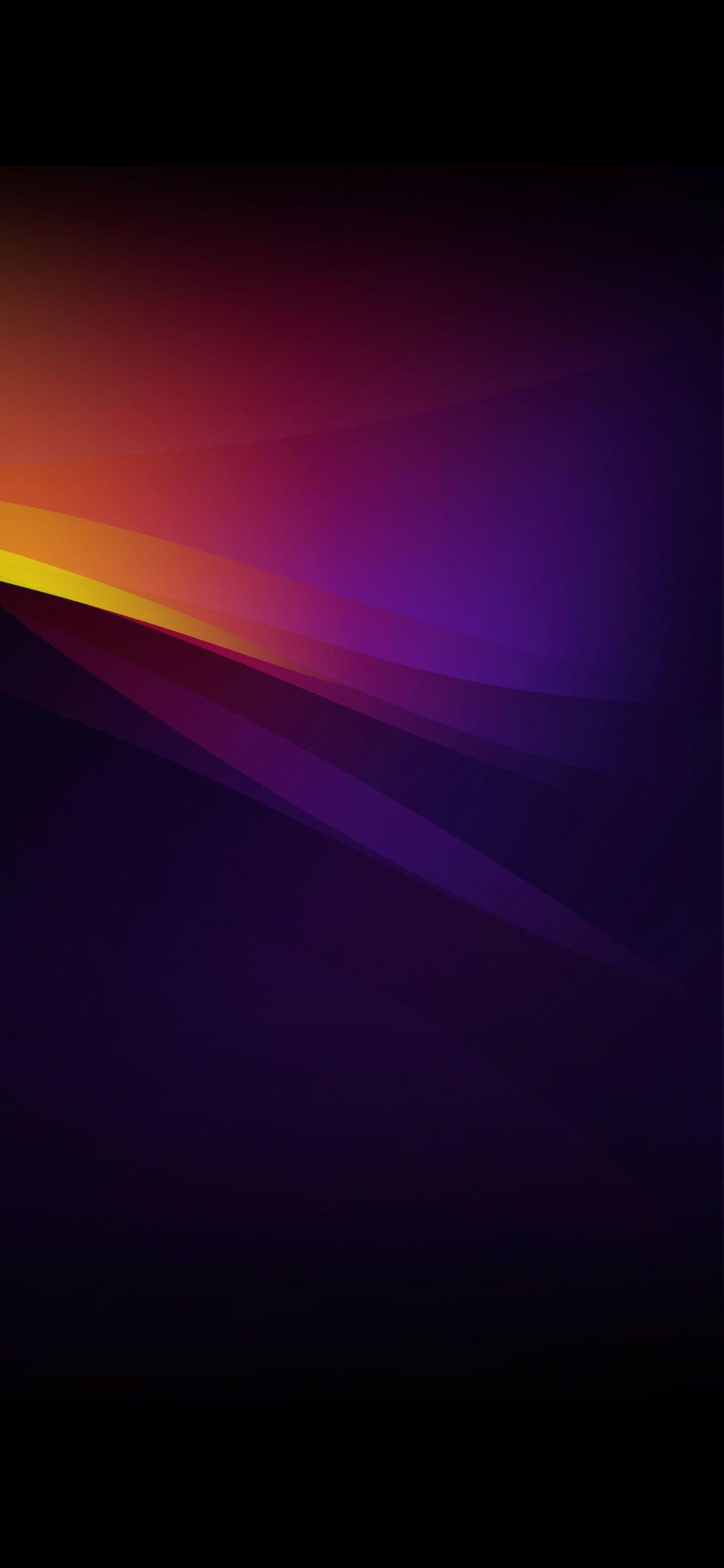 1125x2436 iPhone 11 True Black Gradient Wallpaper