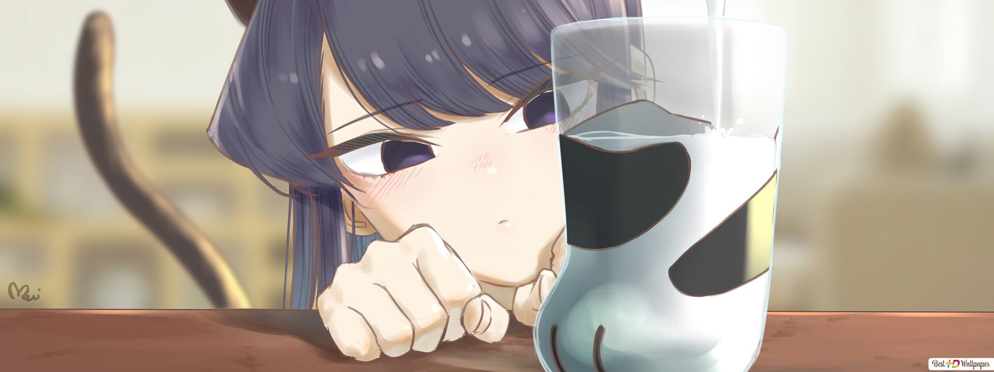 2048x768 Komi Can't Communicate : 'Shouko Komi' HD wallpaper download