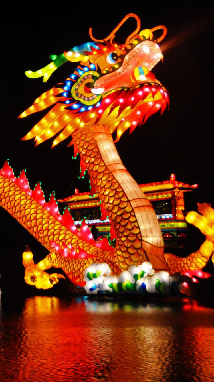 750x1334 Chinese Revolutionary New Year's Dragon Wallpaper & Background Download