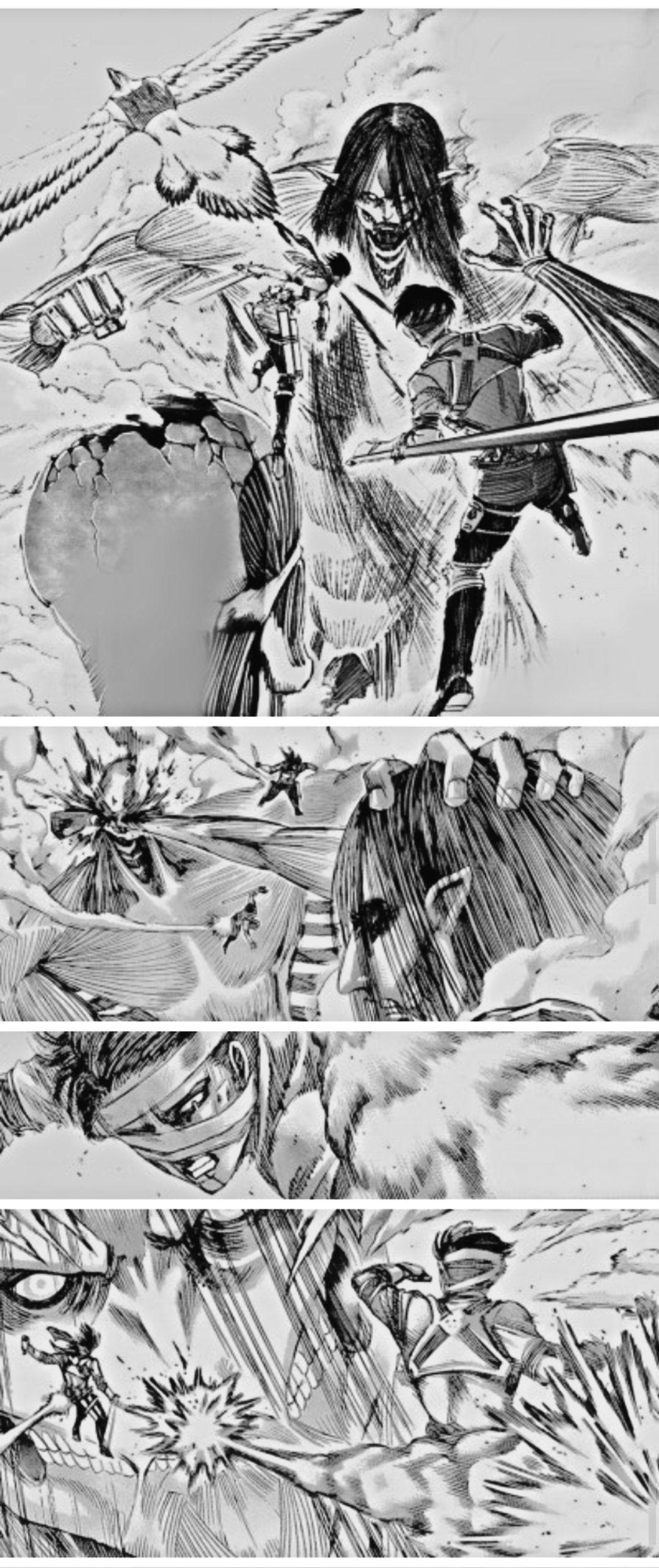 1079x2565 ❗SPOILERS❗ eren's founding titan vs armin's colossus titan & the ackermans. Attack on titan, Titans, Colossus