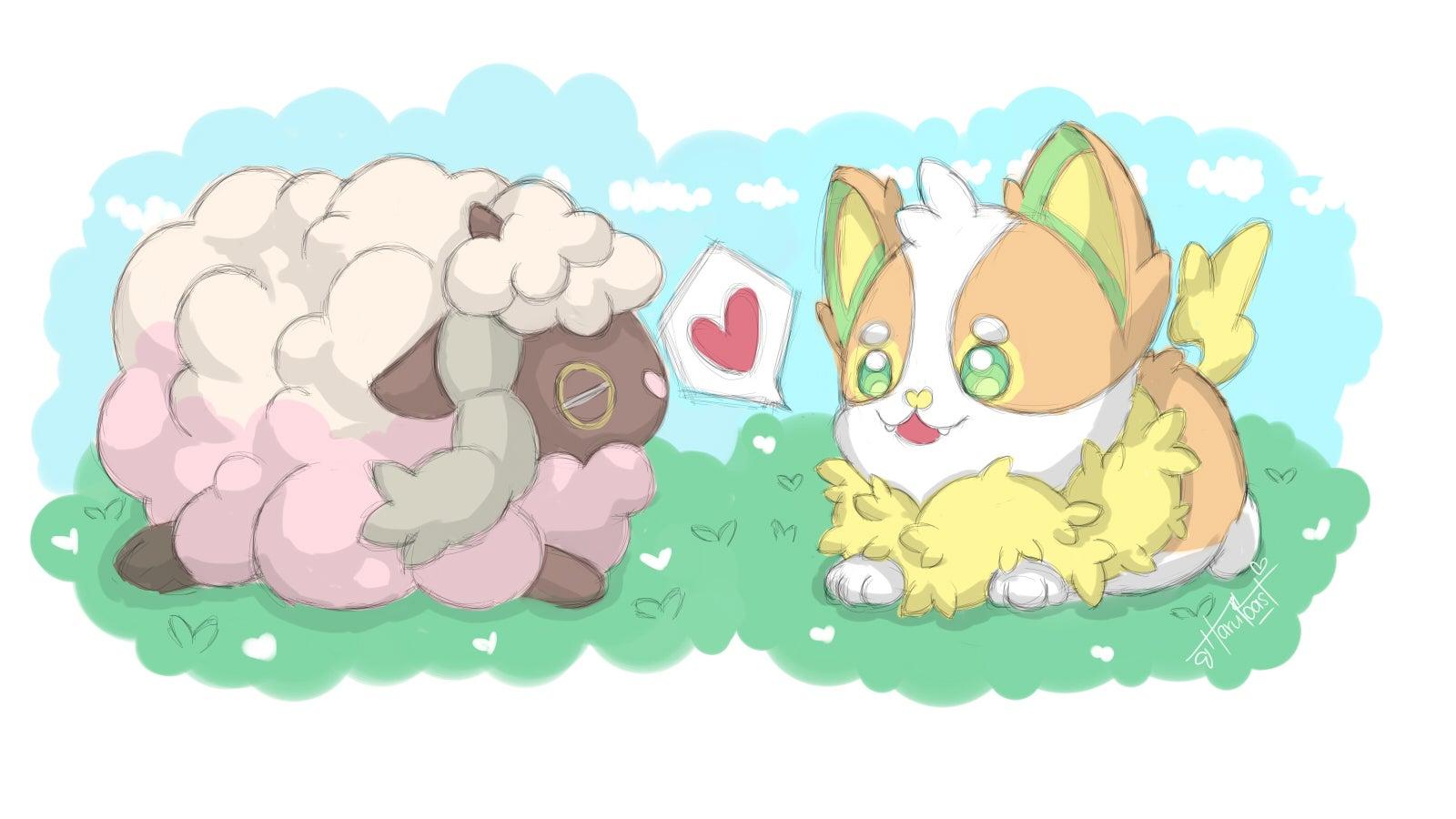 1600x900 I started with Yamper, but I felt that he might be lonely, so I drew him a friend! :)