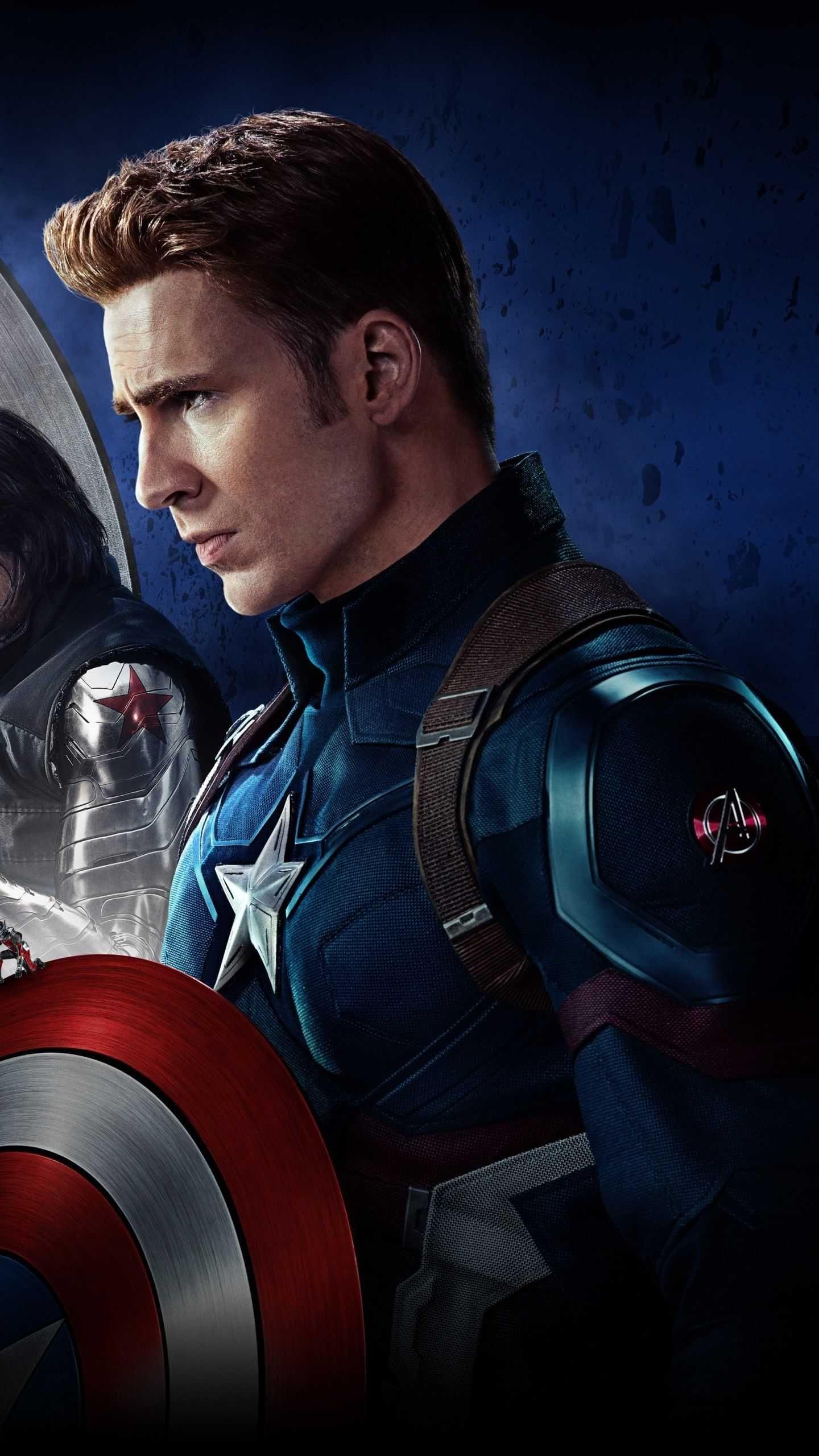 1440x2560 Captain America Wallpaper