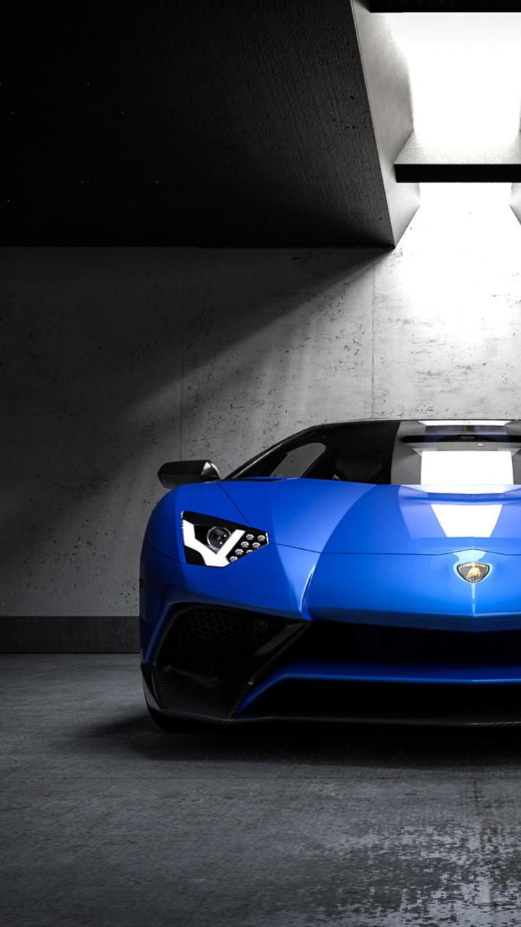 750x1334 Blue Lamborghini iPhone iPhone 6S, iPhone 7 HD 4k Wallpaper, Image, Background, Photo and Picture