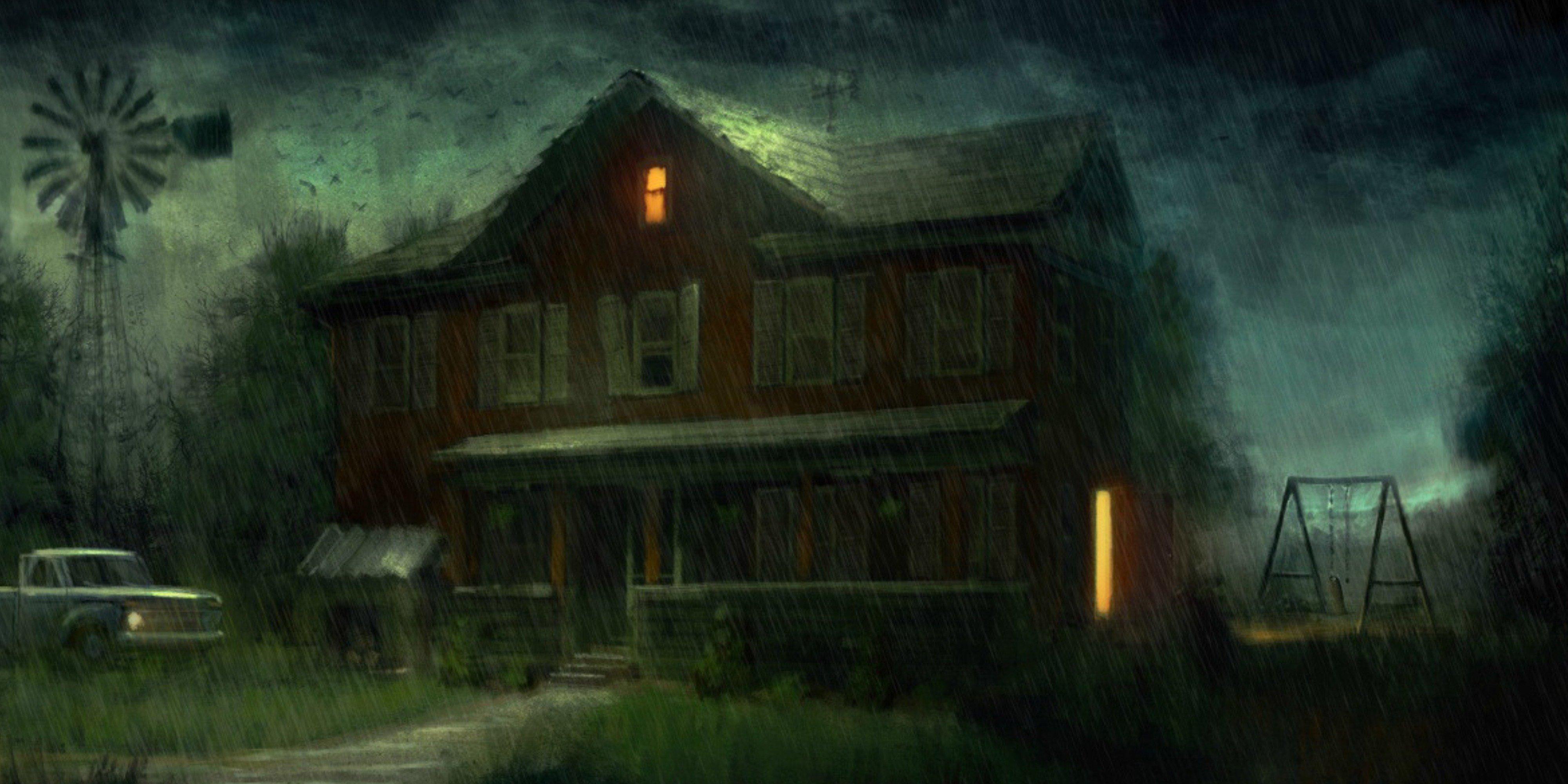 4000x2000 Horror House Concept Art