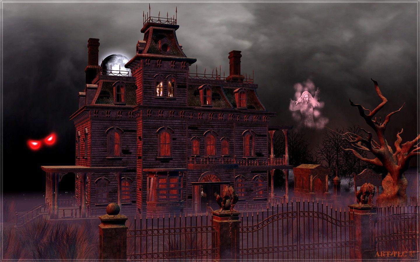 1440x900 Haunted House Wallpaper HD Wallpaper & Background Download