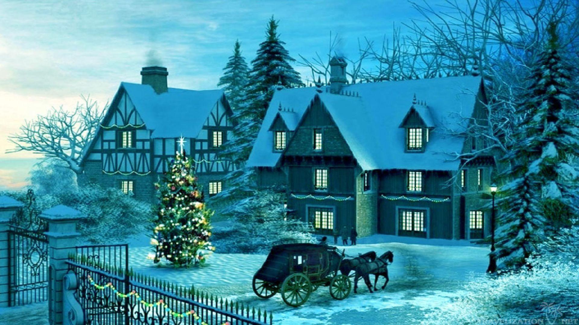 1920x1080 New York Christmas Desktop Background Wallpaper New York