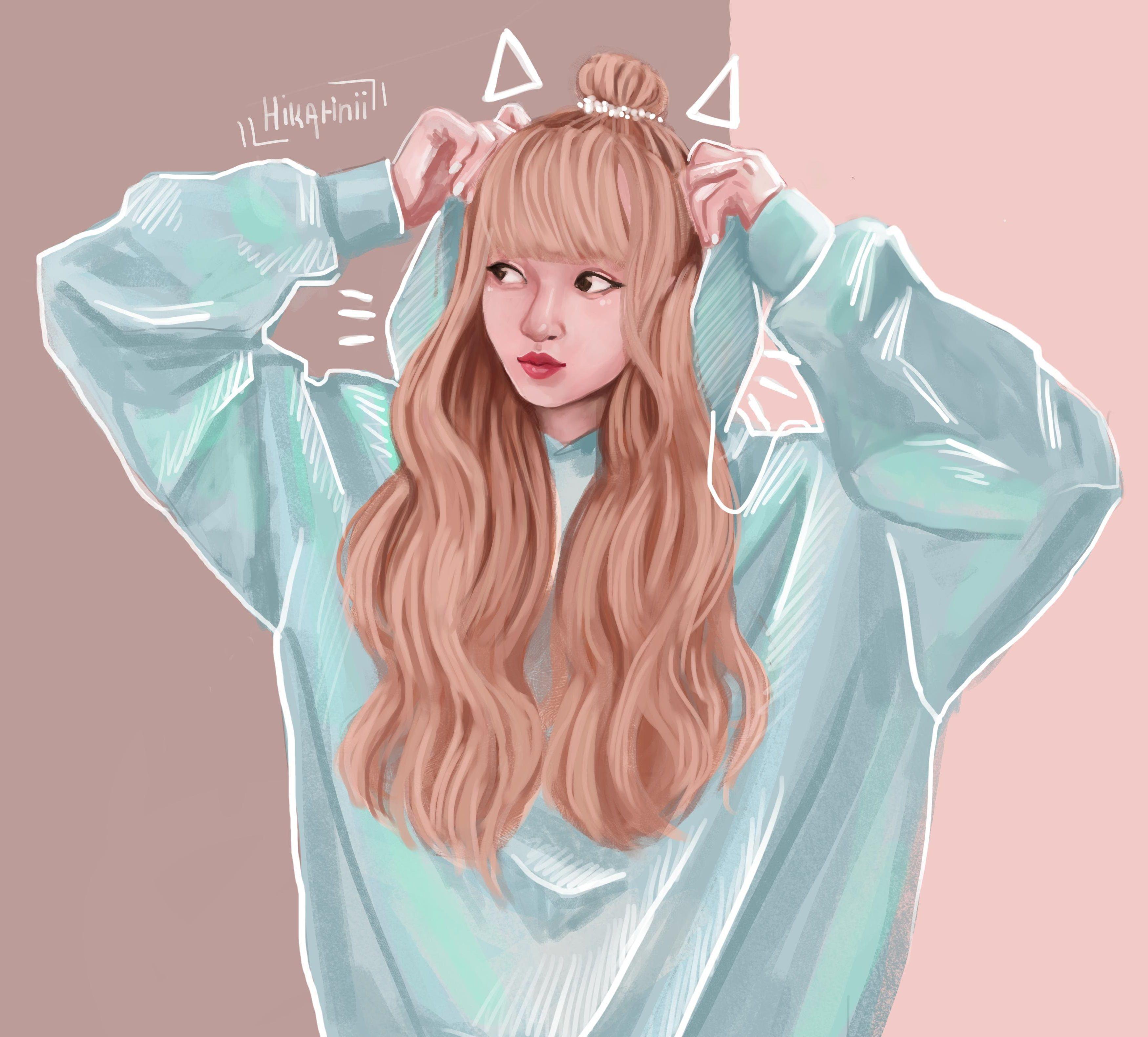 3499x3161 Lisa Cute Wallpaper