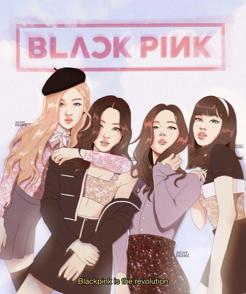 Blackpink Drawing Wallpapers - Top Free Blackpink Drawing Backgrounds ...