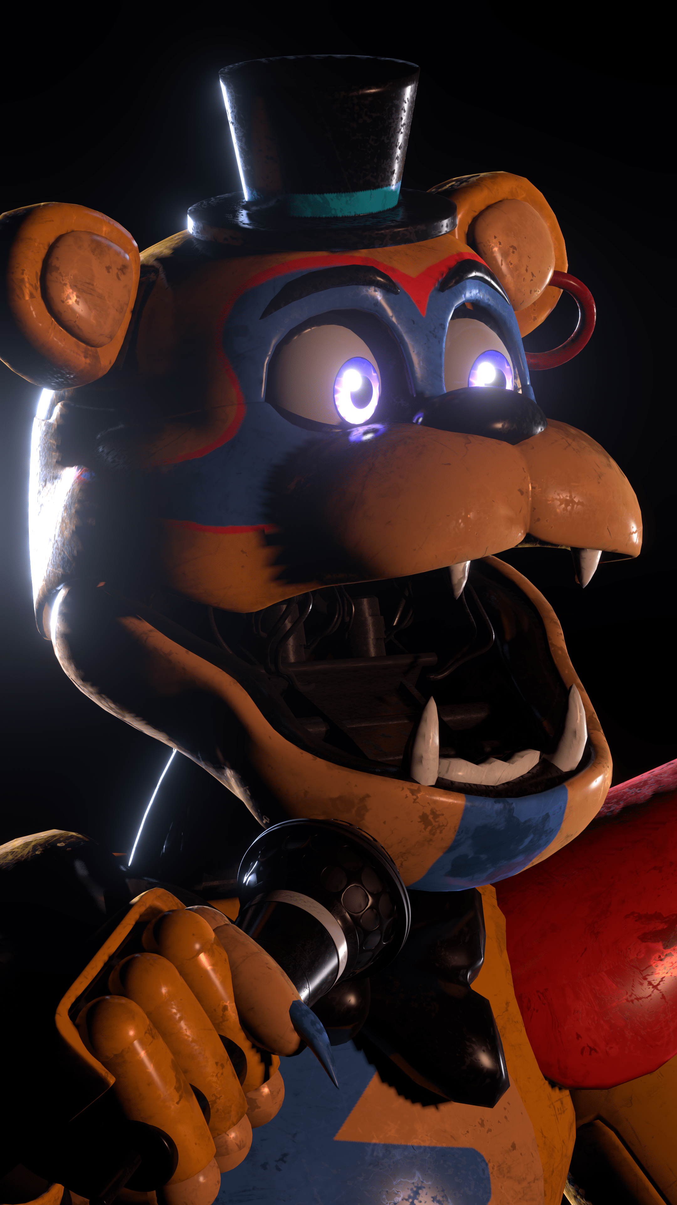 2160x3840 Blender Glamrock Freddy (Phone Wallpaper) by MisterioArg. Fnaf freddy, Fnaf, Fnaf freddy fazbear