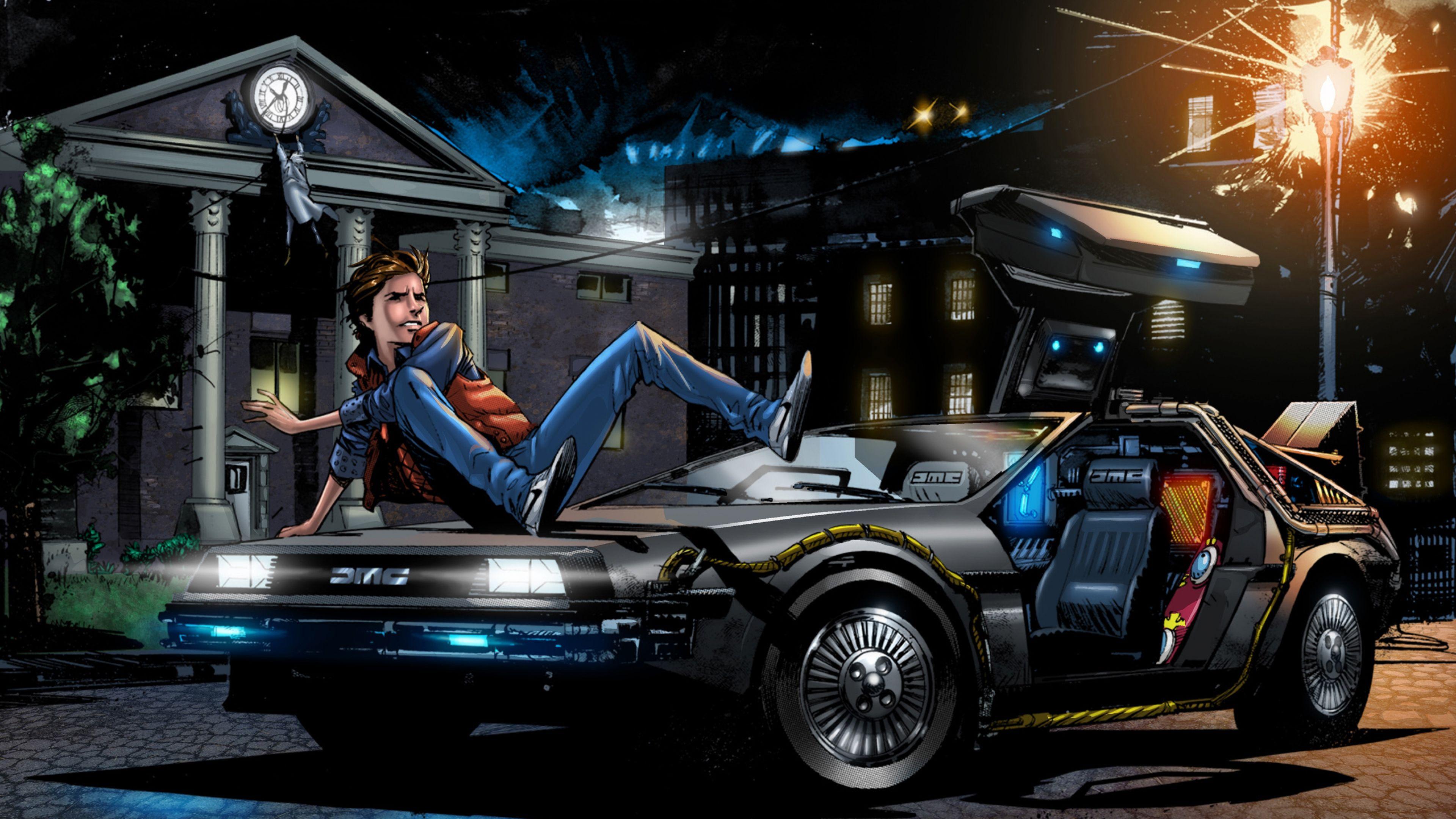 3840x2160 Back To The Future Wallpaper Desktop Background