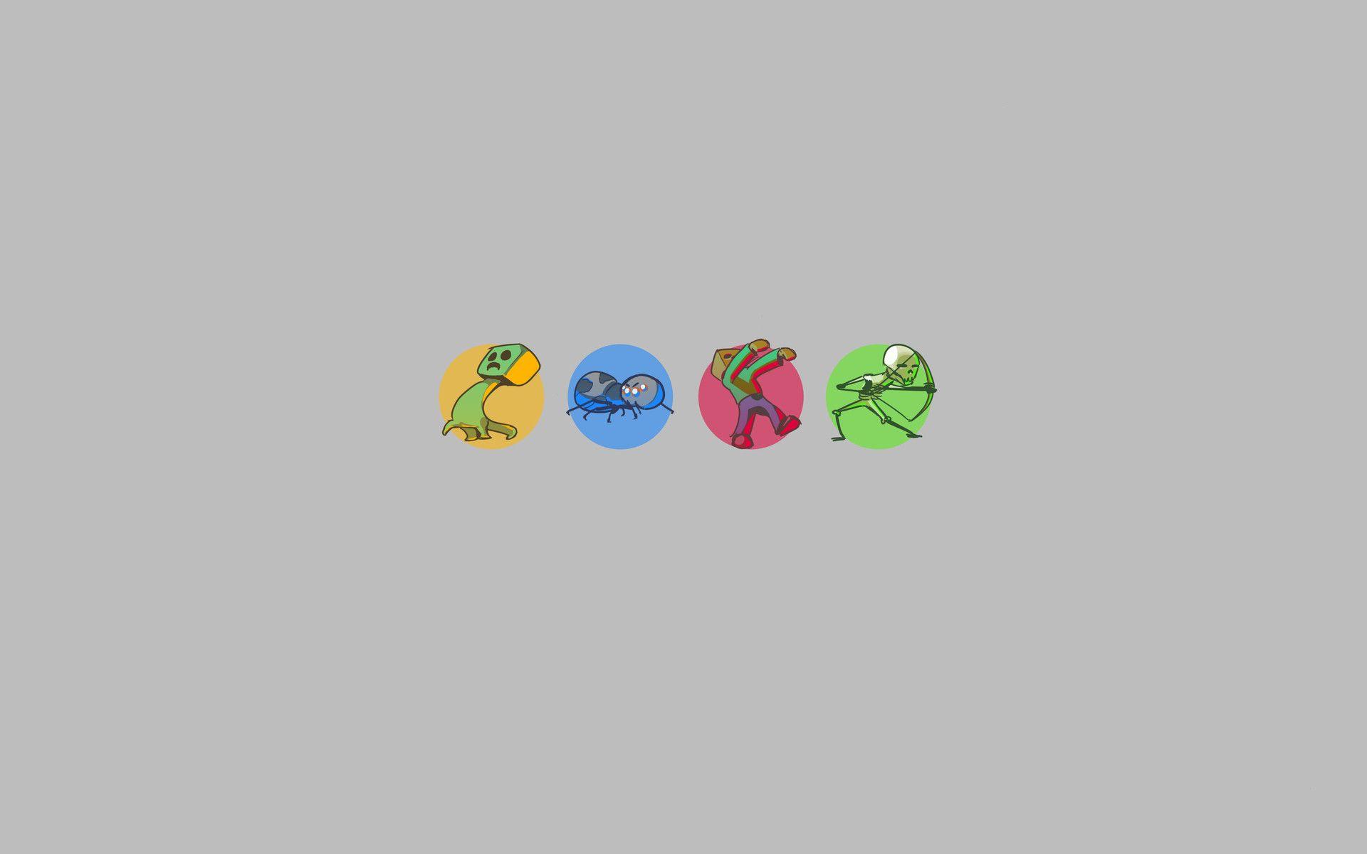 1920x1200 Minimalist Minecraft (Wallpaper)