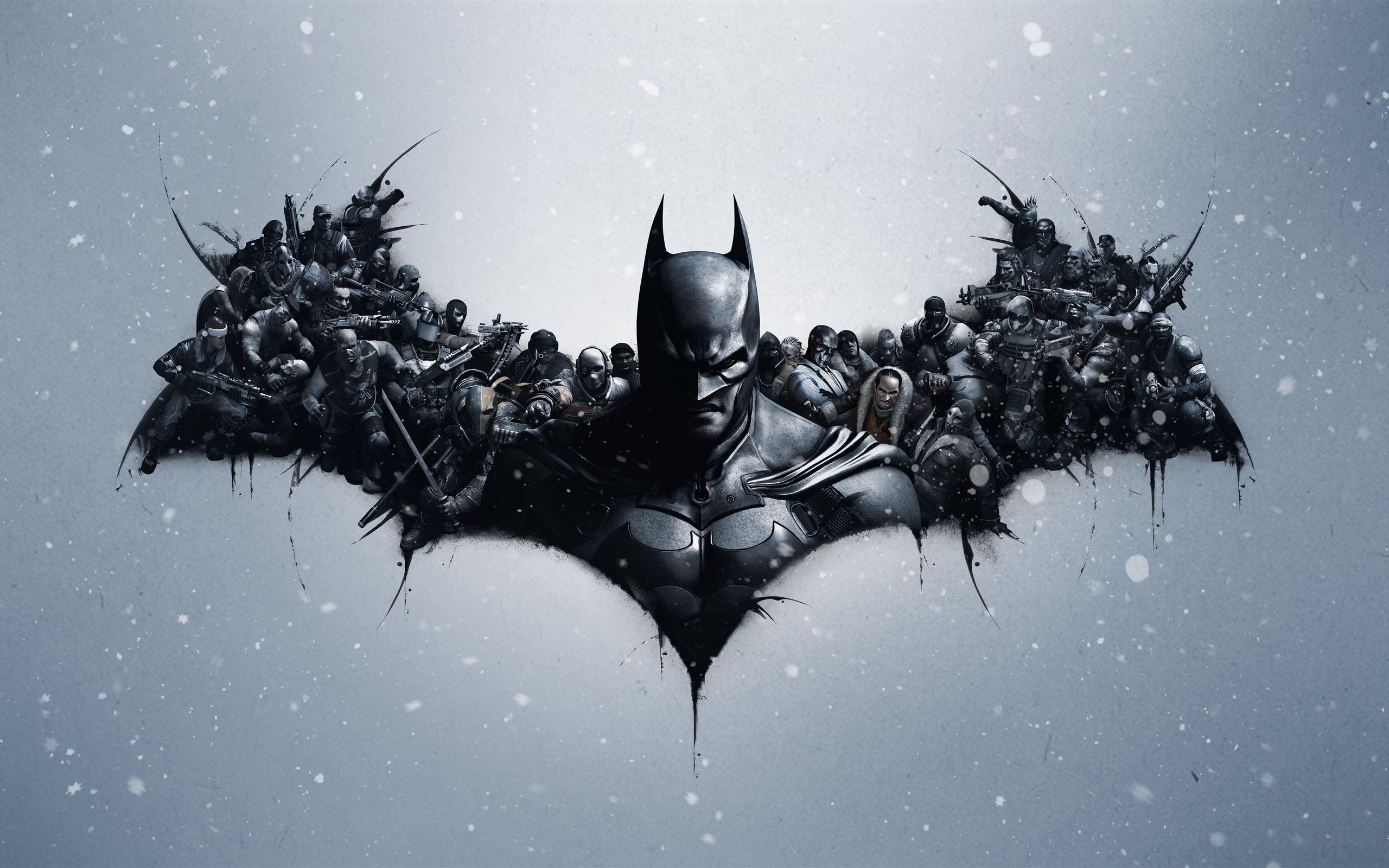2560x1600 batman arkham origins logo 8k MacBook Air Wallpaper Download