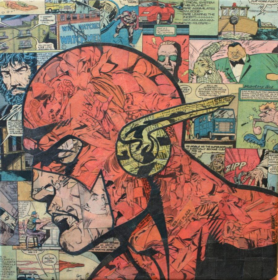 900x906 Comic Book Collages. Pop Culture Monster