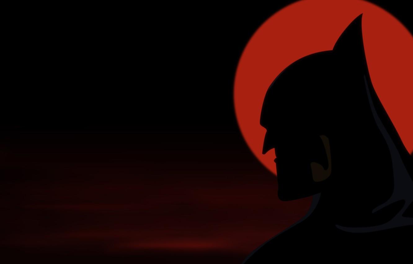 1332x850 Wallpaper sunset, silhouette, Batman, superhero, comic image for desktop, section минимализм