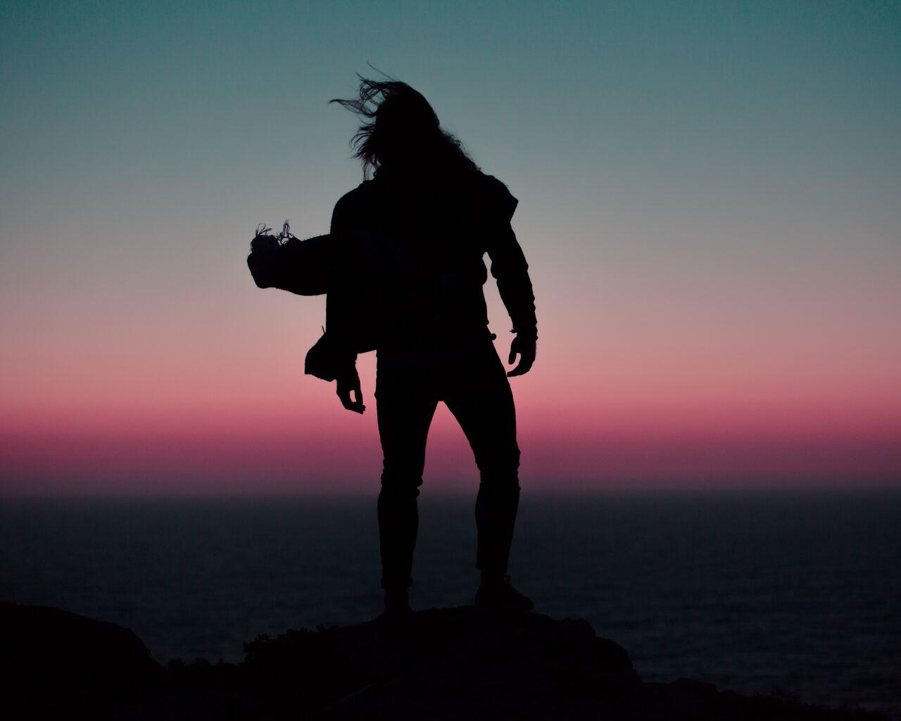 1280x1024 Long Hair Man Silhouette 5k 1280x1024 Resolution HD 4k Wallpaper, Image, Background, Photo and Picture