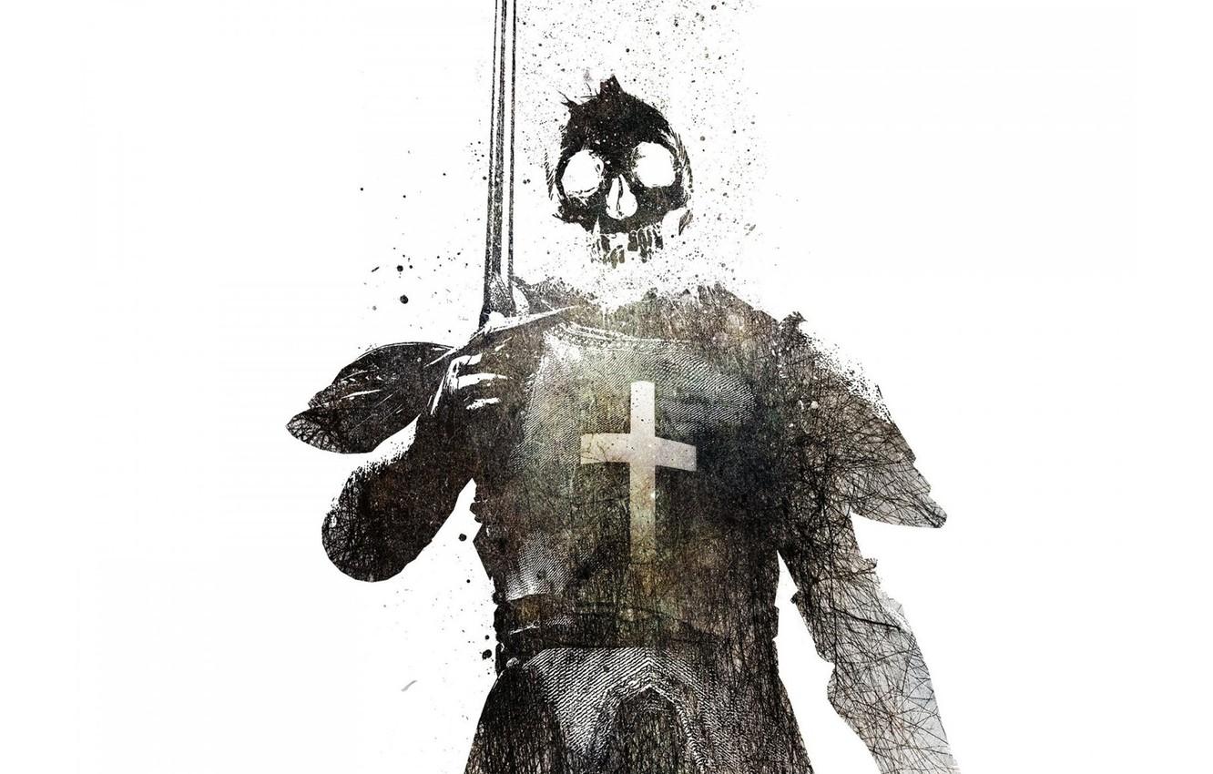 1332x850 Wallpaper Cross, Sword, Templar image for desktop, section стиль