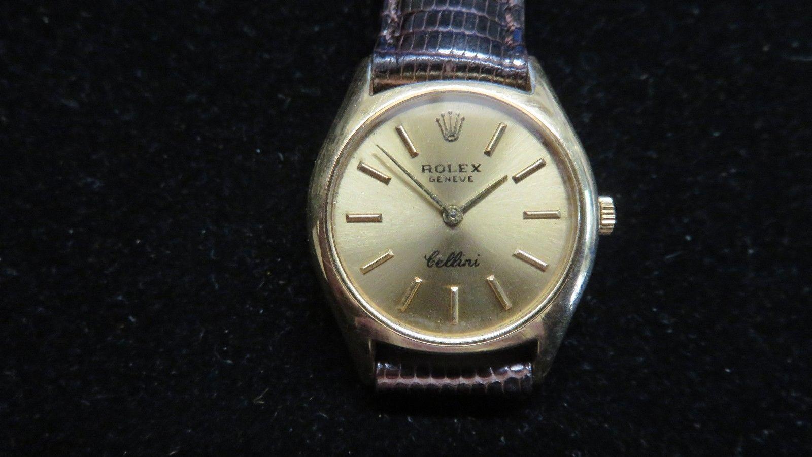 1600x900 Vintage Rolex Cellini 18k Solid Gold Ref 3800 Mechanical Movement