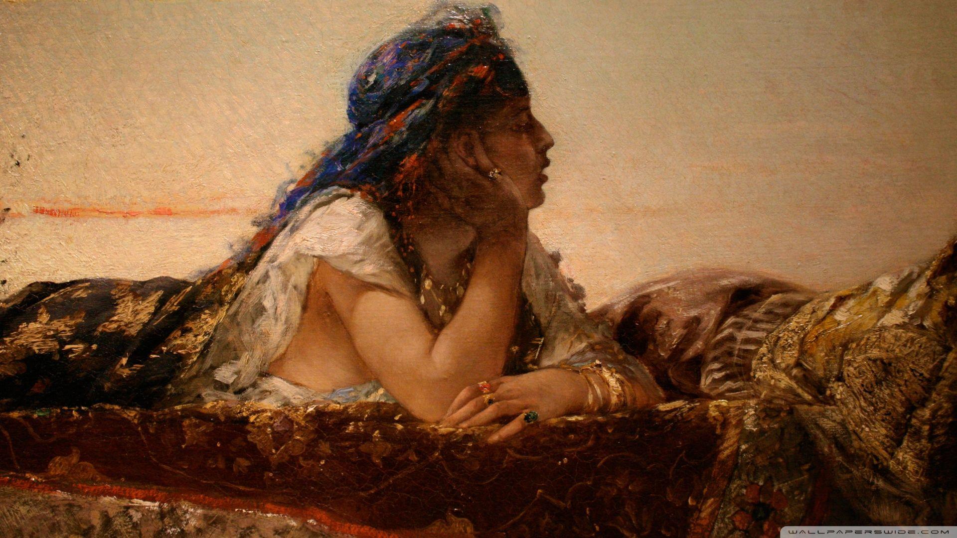 1920x1080 Classical Painting Women Wallpaper