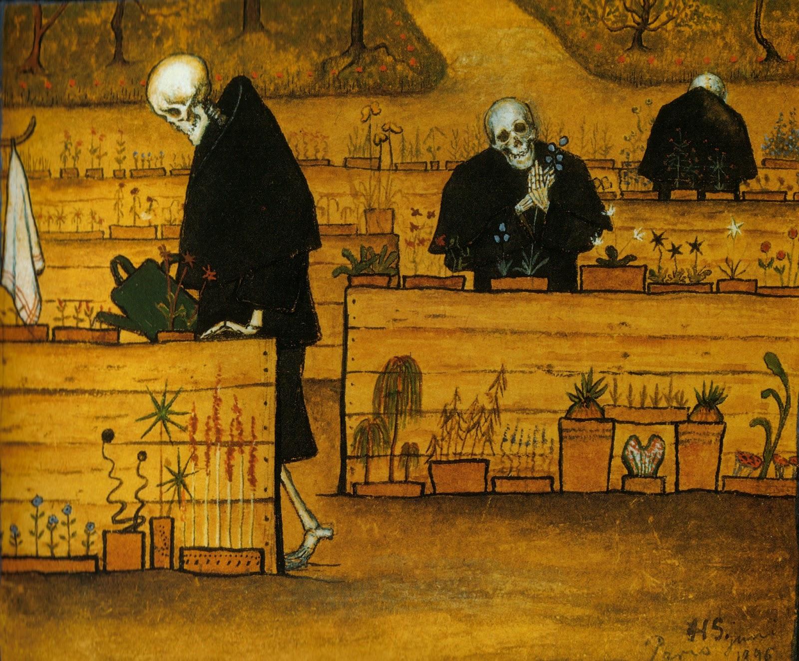 1600x1323 Hugo Simberg, Classic art, Classical art, Skeleton Wallpaper HD / Desktop and Mobile Background