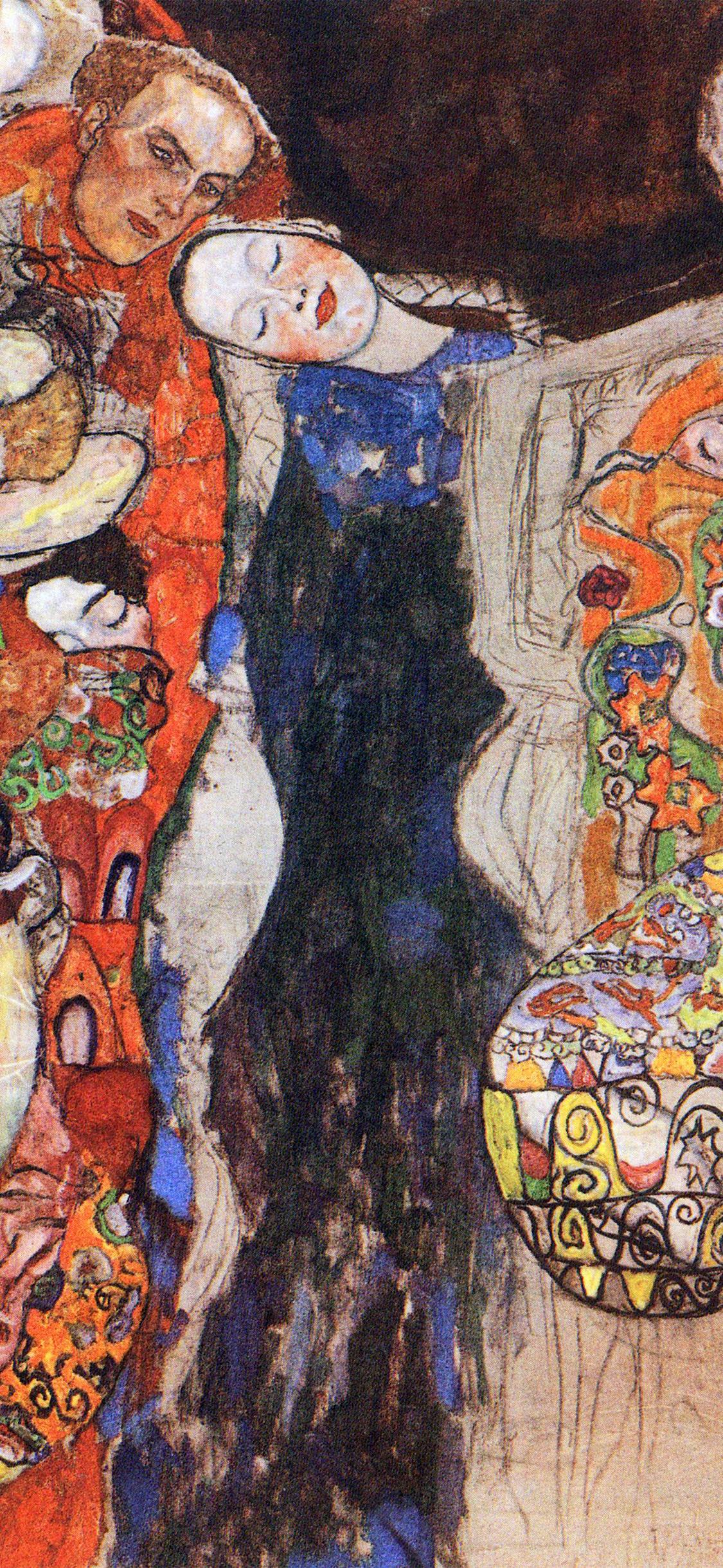 1125x2436 iPhoneXpapers klimt paint art classic