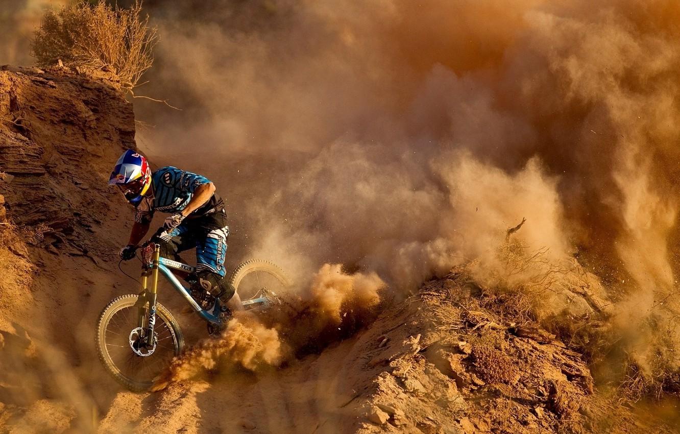1332x850 Wallpaper Cycling, downhill, race, the descent from the mountain, velobike, Downhill image for desktop, section спорт