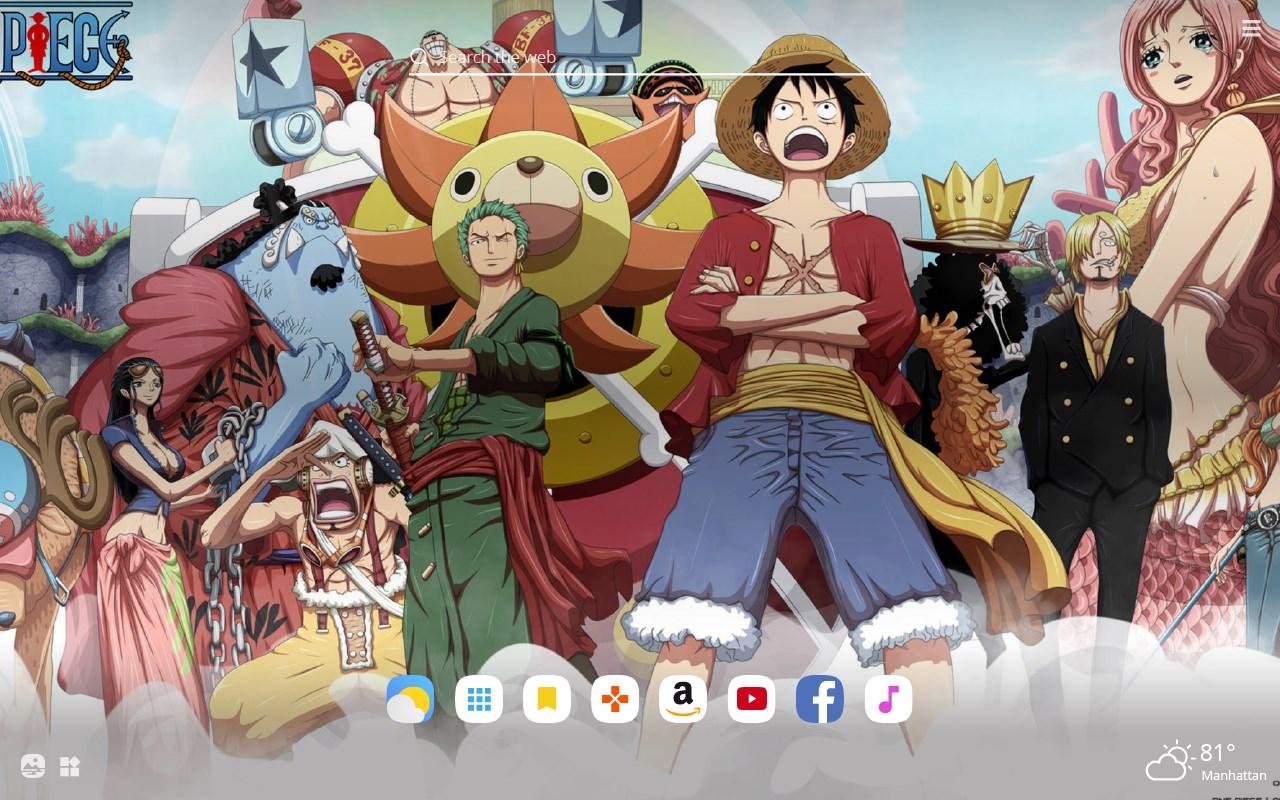 1280x800 One Piece HD Wallpaper New Tab Theme Edge Addons