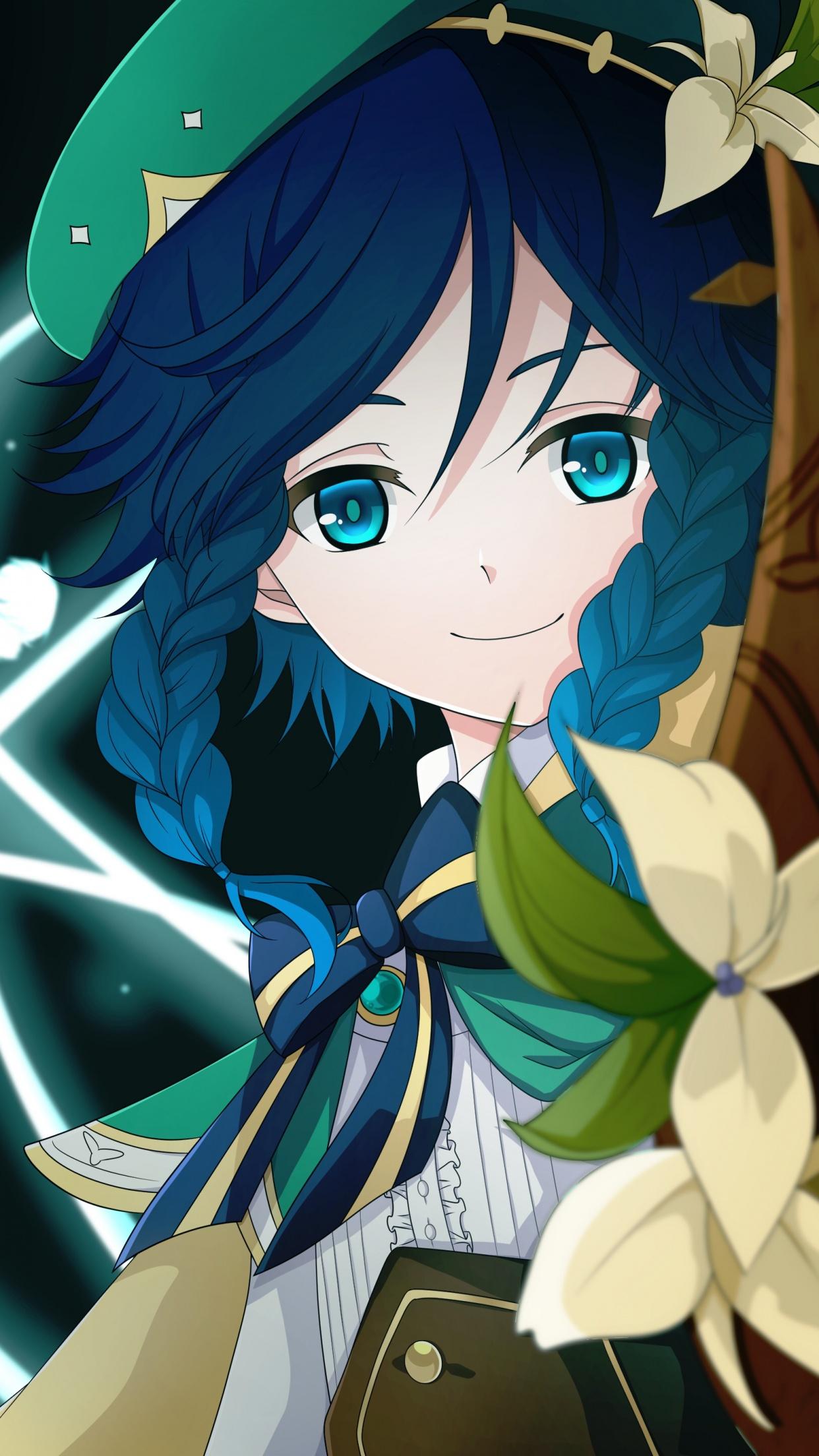 1242x2208 Genshin Impact Wallpaper 4K, Venti, Anime