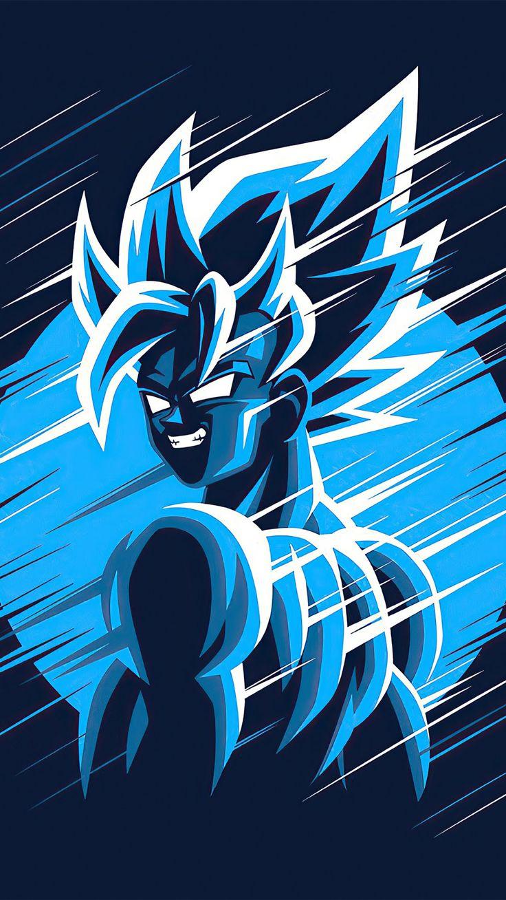 736x1308 dragon ball z goku blue moon 4k mobile wallpaper. Anime wallpaper iphone, Z wallpaper, Dragon ball z