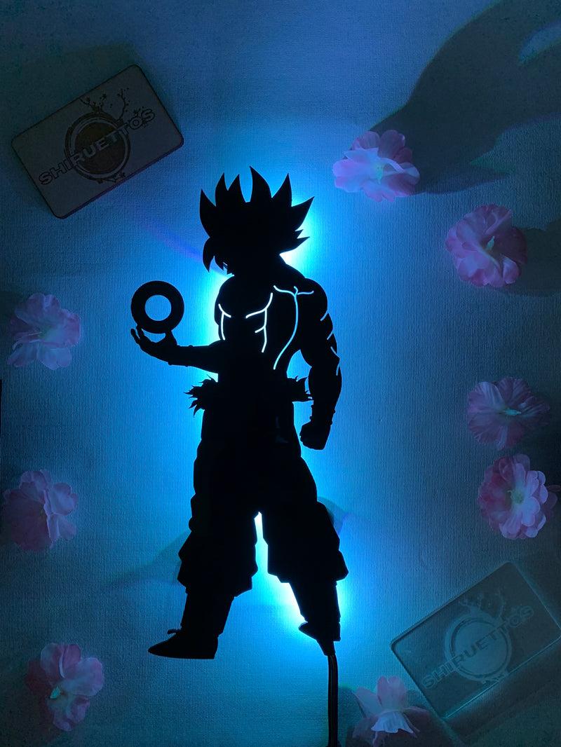 800x1066 Goku Anime LED Light Silhouette