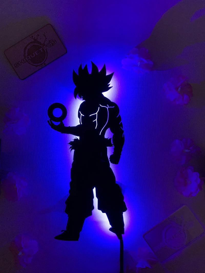 800x1066 Goku Anime LED Light Silhouette