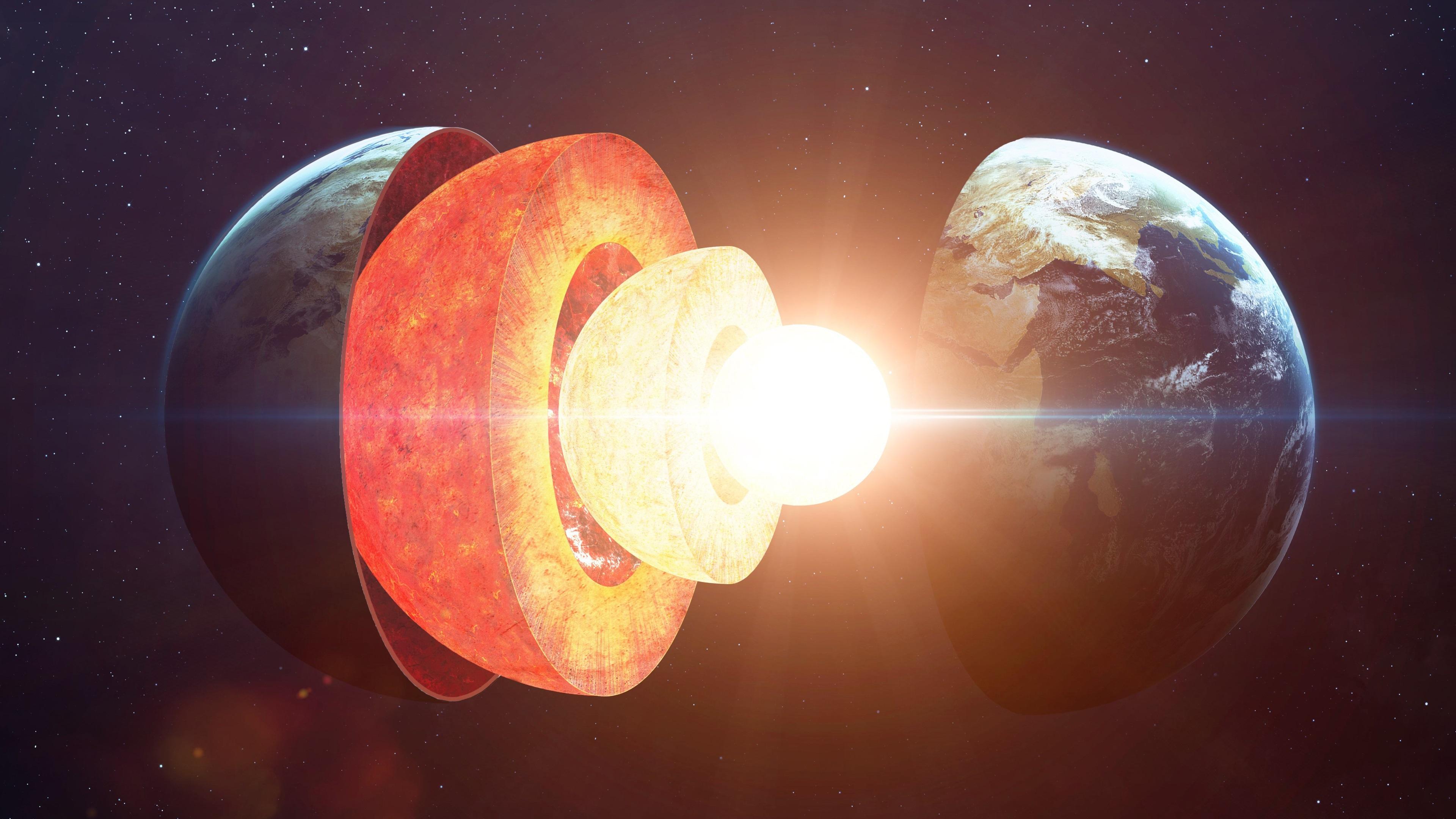 3840x2160 Wallpaper Earth core structure 3840x2160 UHD 4K Picture, Image