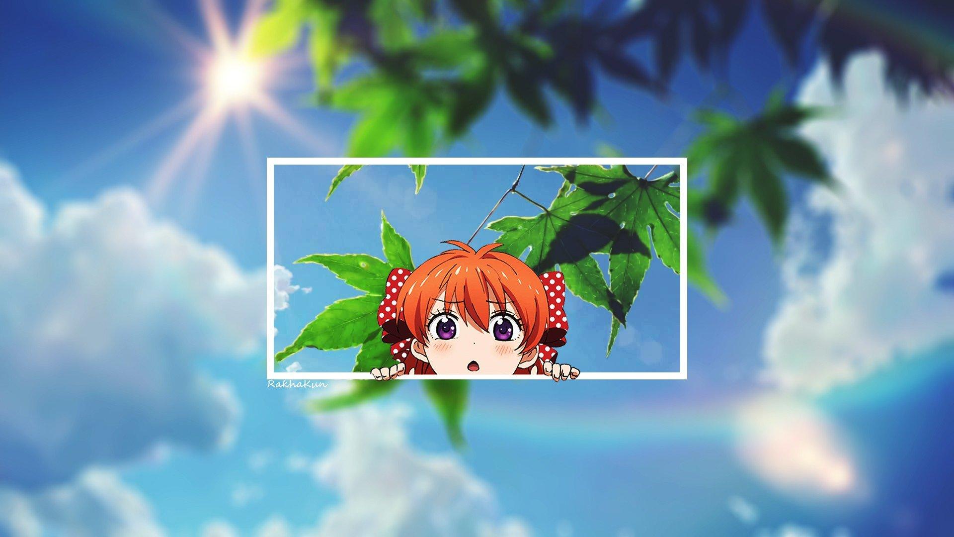 1920x1080 anime, Anime girls, Gekkan Shoujo Nozaki kun, Sakura Chiyo, Nature, Sky Wallpaper HD / Desktop and Mobile Background