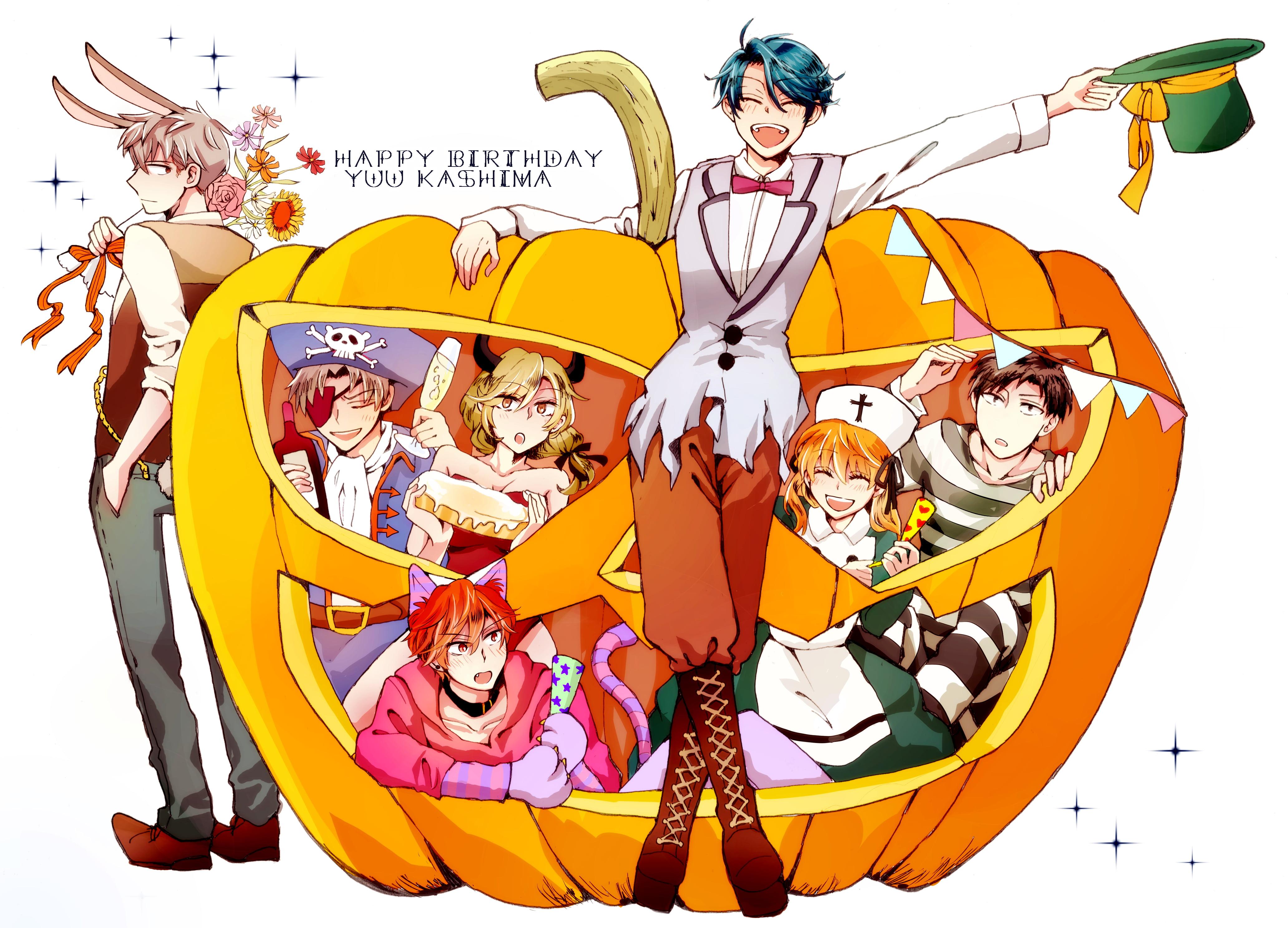 4129x2976 Happy Kashima Poster, Gekkan Shoujo Nozaki Kun, Sakura Shoujo Nozaki Kun Kashima And Mikoshiba Wallpaper & Background Download