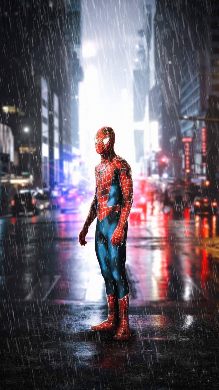 900x1600 Spiderman In Rain IPhone Wallpaper Wallpaper : iPhone Wallpaper
