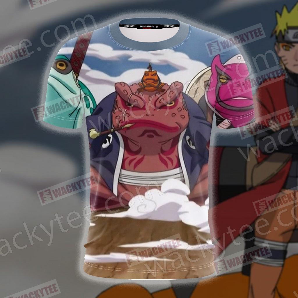1024x1024 Naruto Naruto And Gamabunta 3D T Shirt