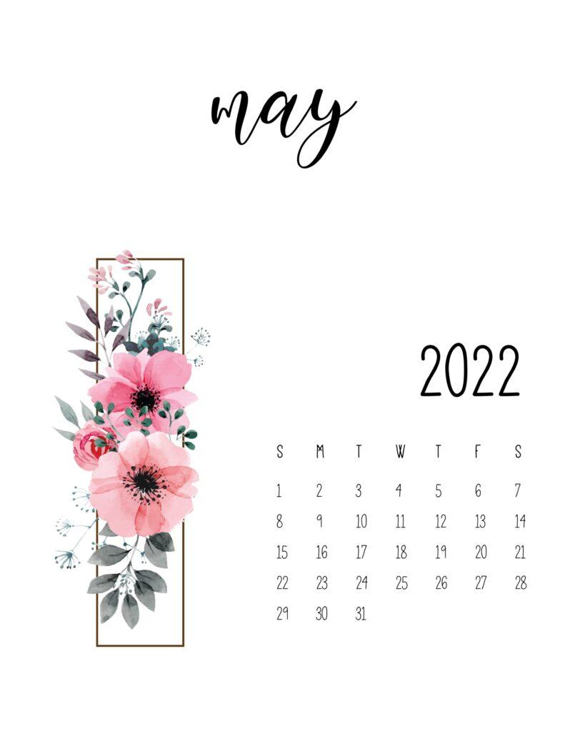 791x1024 Free Printable May 2022 Calendars